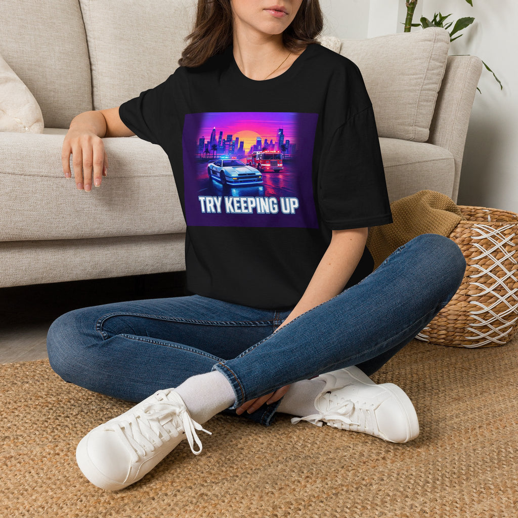 Try Keeping Up | Police Officer Humor Shirt
