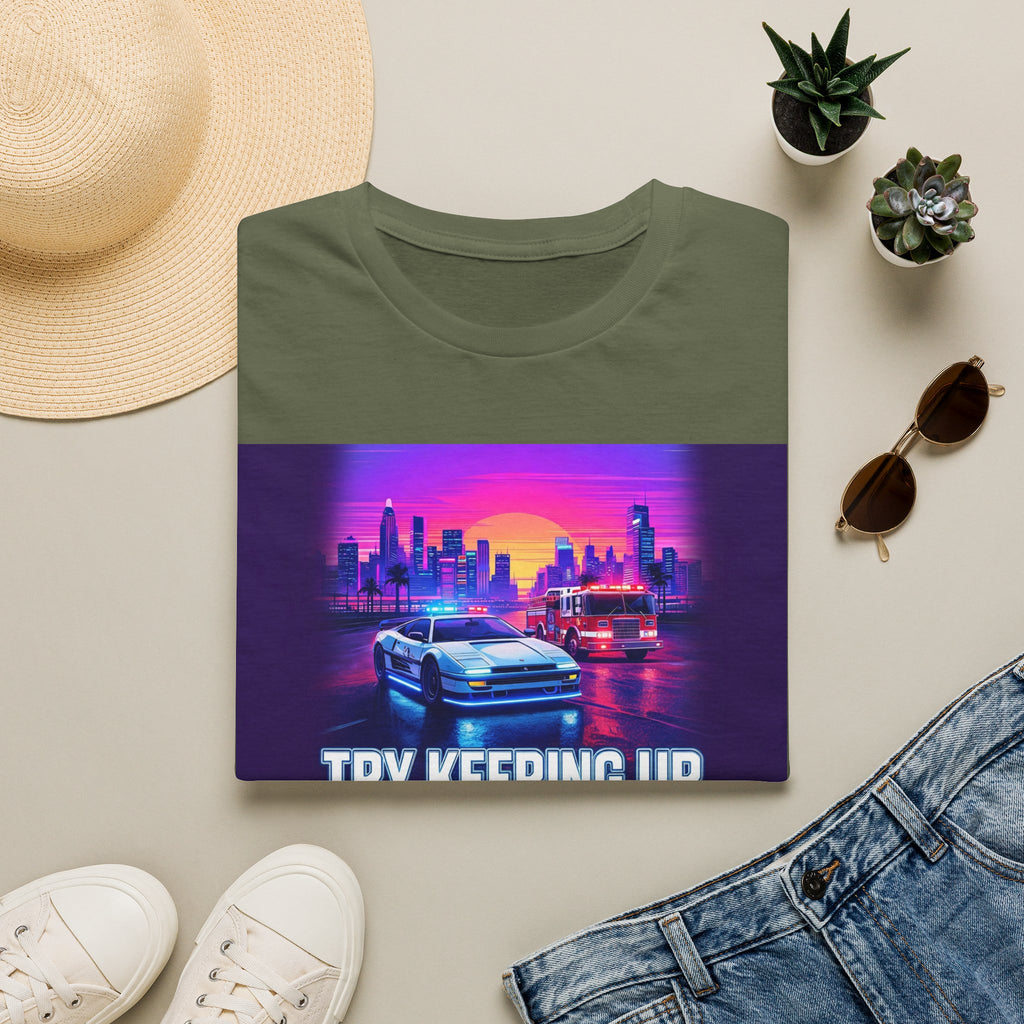 Try Keeping Up | Police Officer Humor Shirt