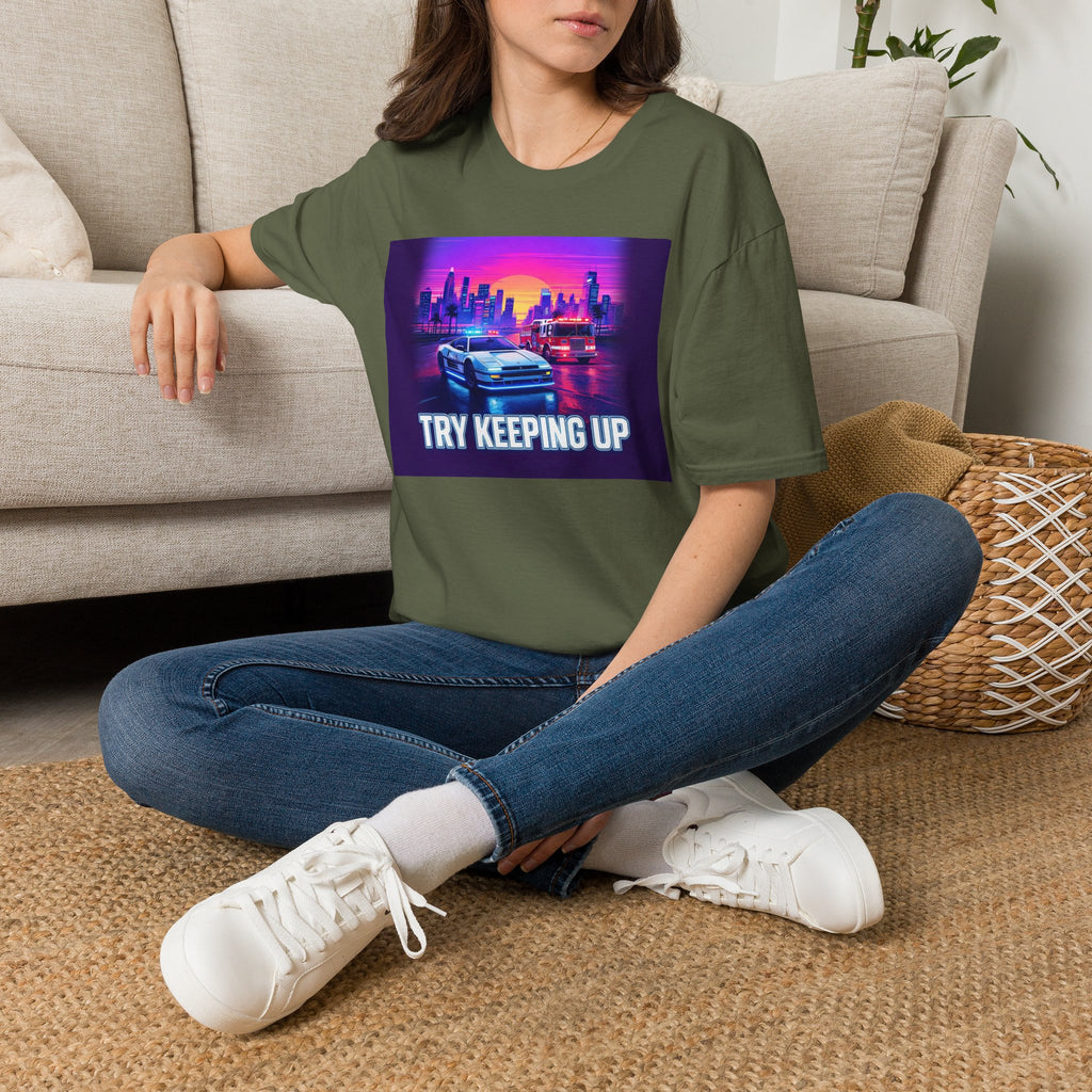 Try Keeping Up | Police Officer Humor Shirt