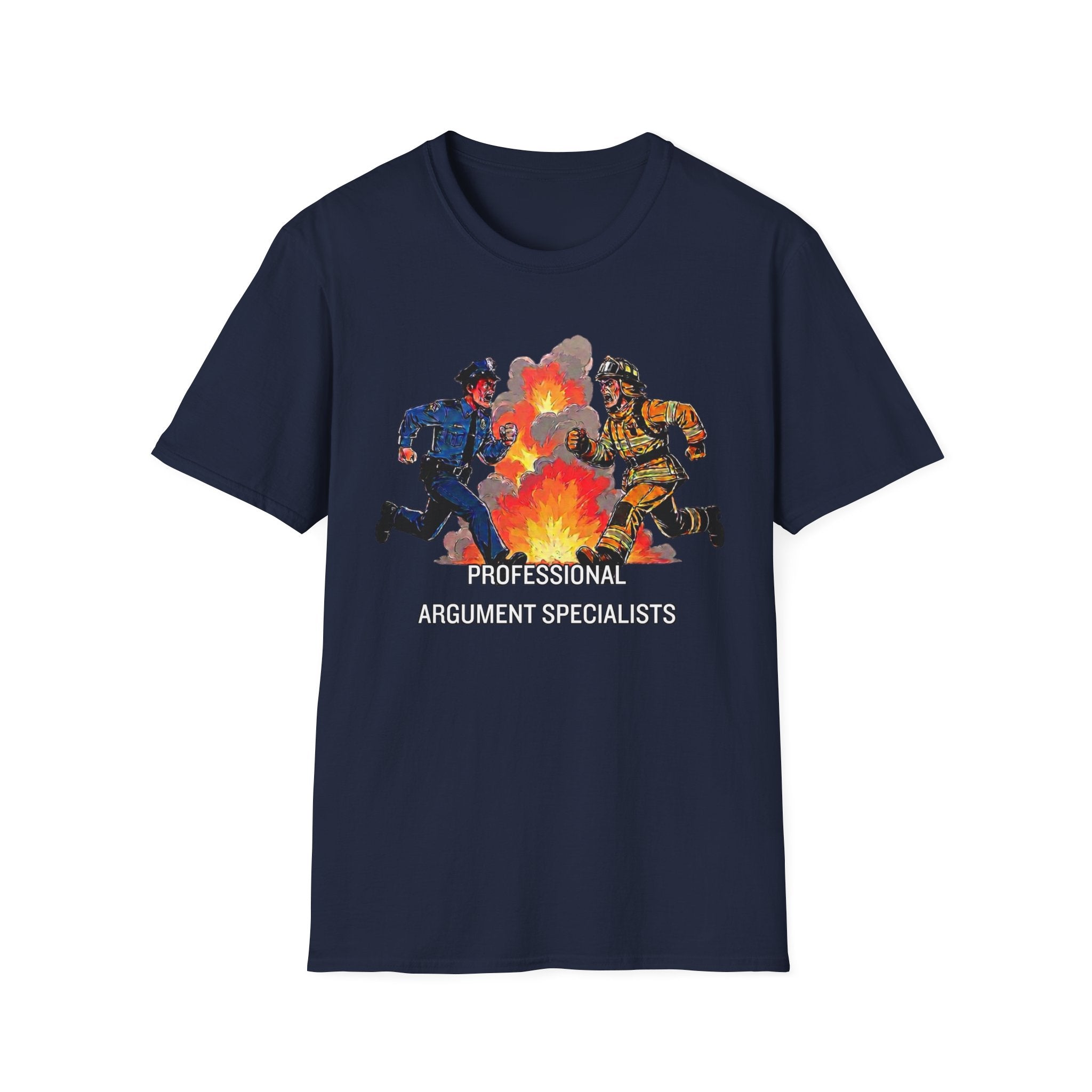 Professional Argument Specialists | Police vs Firefighter Rivalry Shirt