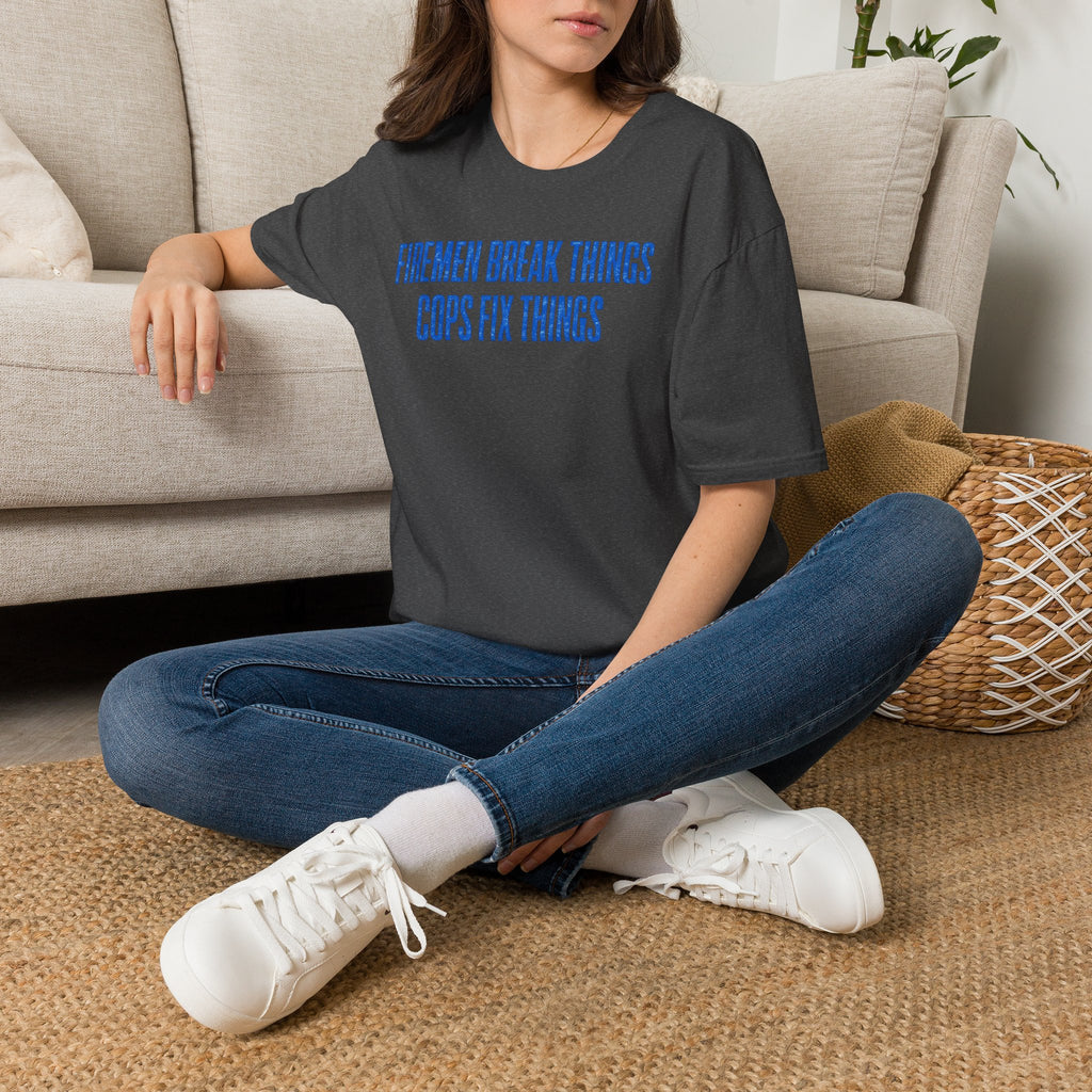 Firemen Break Things Cops Fix Things | Police vs Firefighter Rivalry Shirt