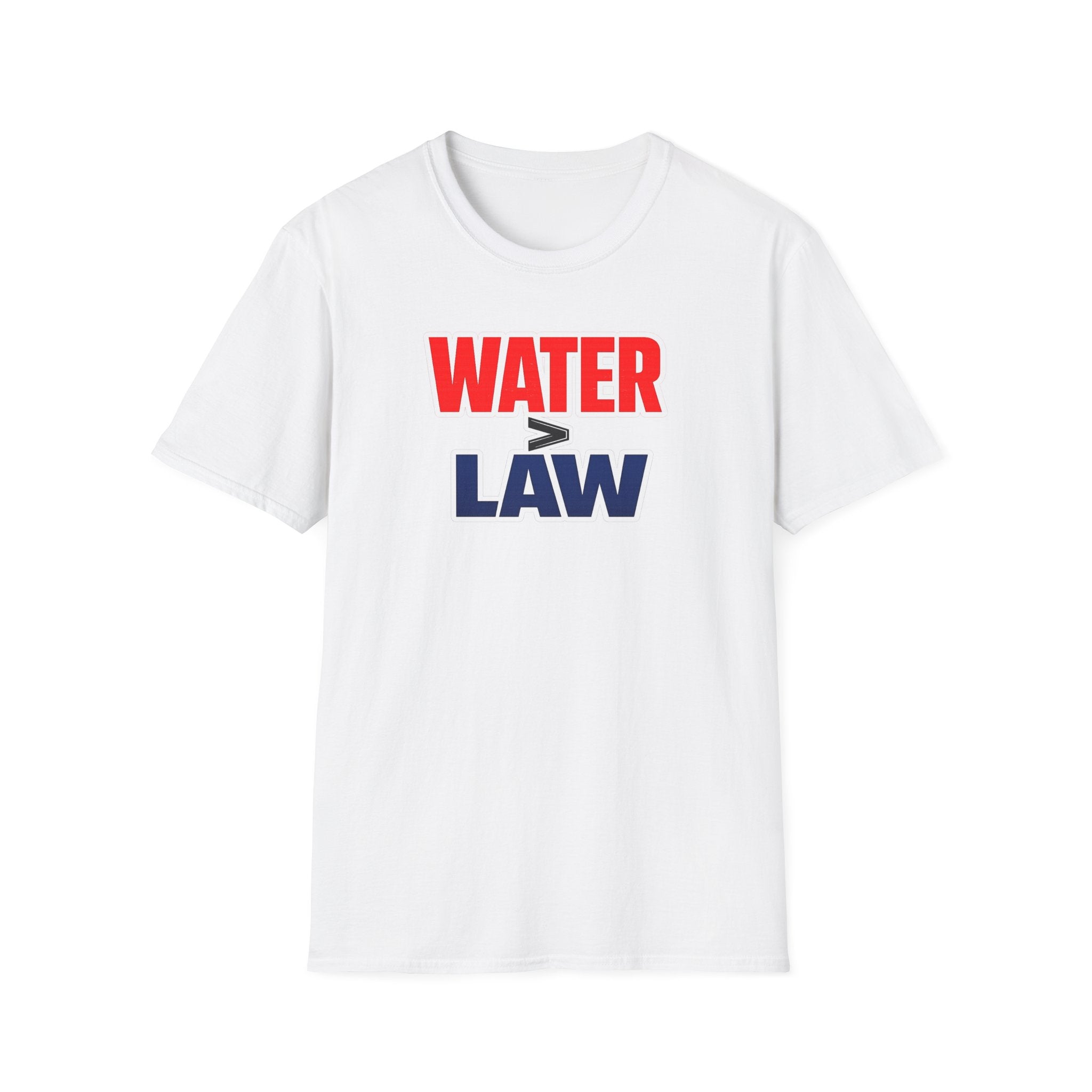 Water Over Law | Funny Firefighter vs Police Shirt