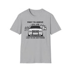 First To Arrive Last To Do Anything | Funny Firefighter vs Police Shirt