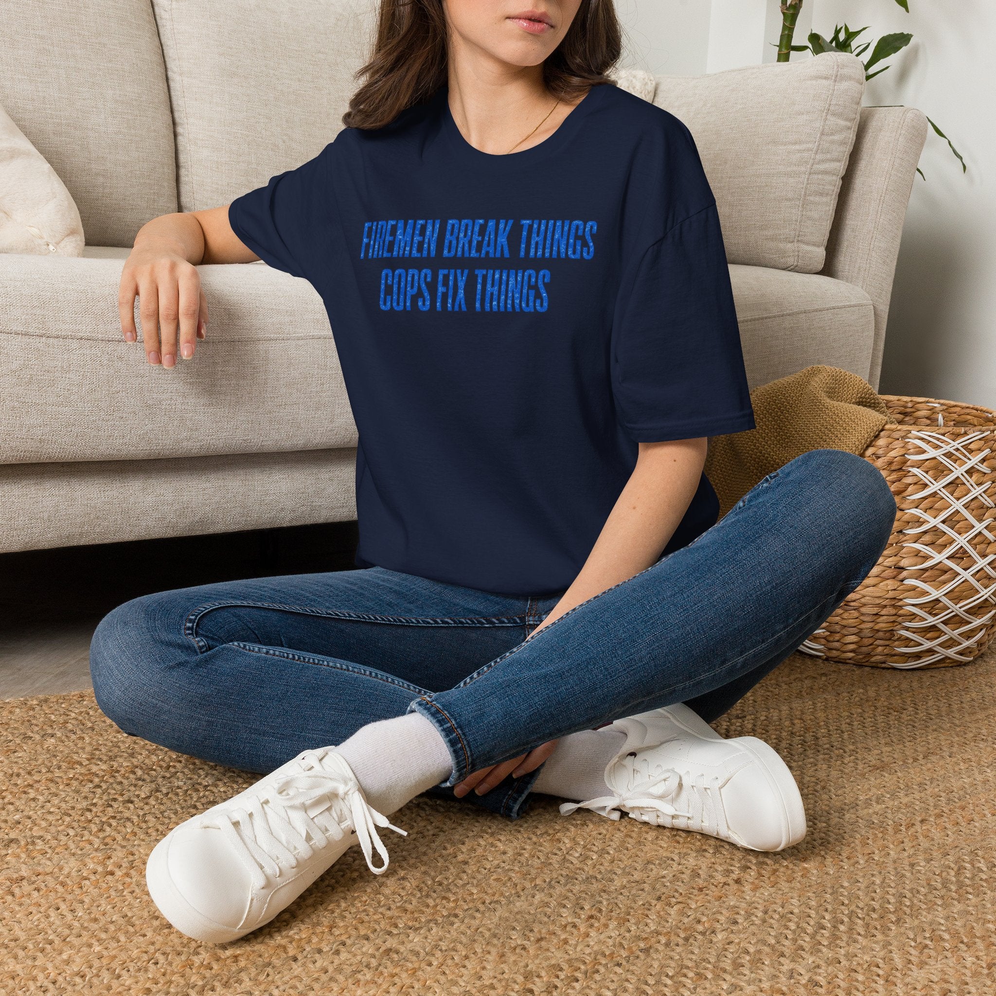Firemen Break Things Cops Fix Things | Police vs Firefighter Rivalry Shirt