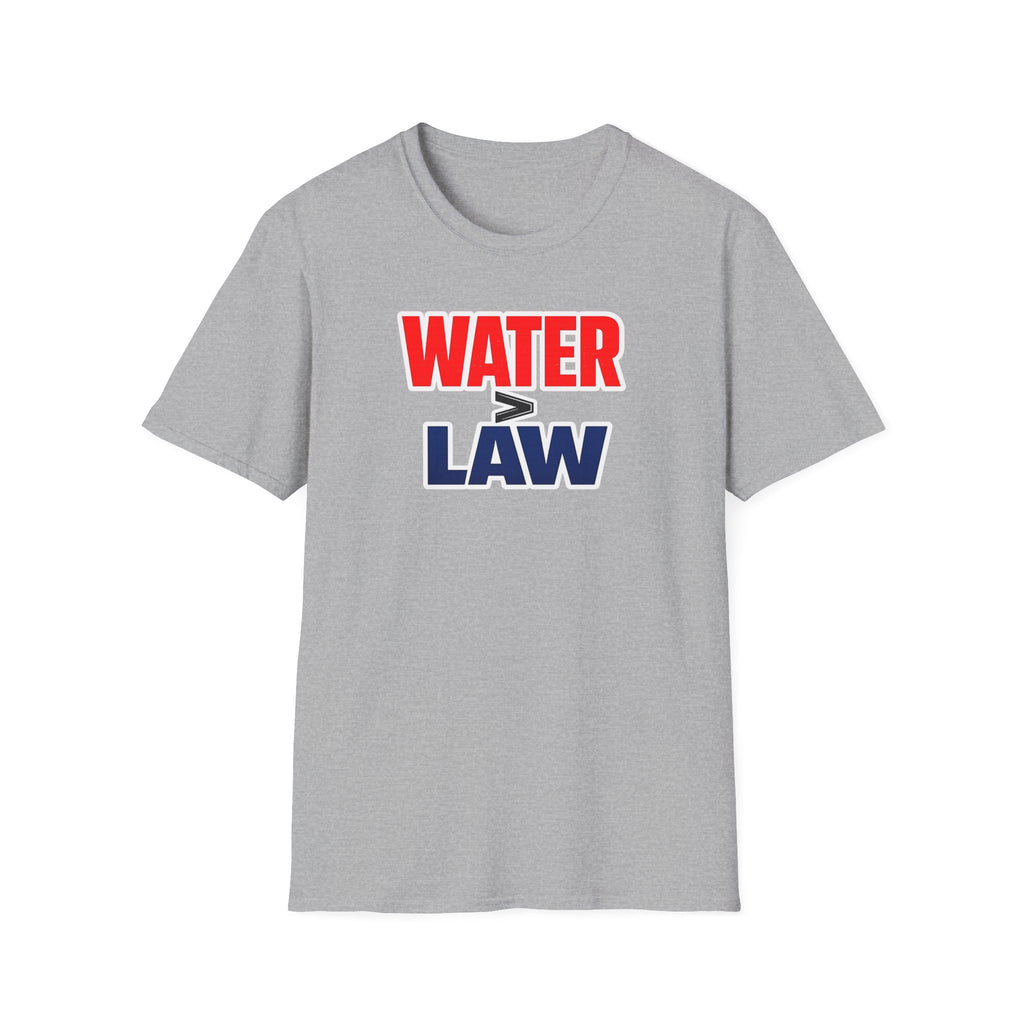 Water Over Law | Funny Firefighter vs Police Shirt