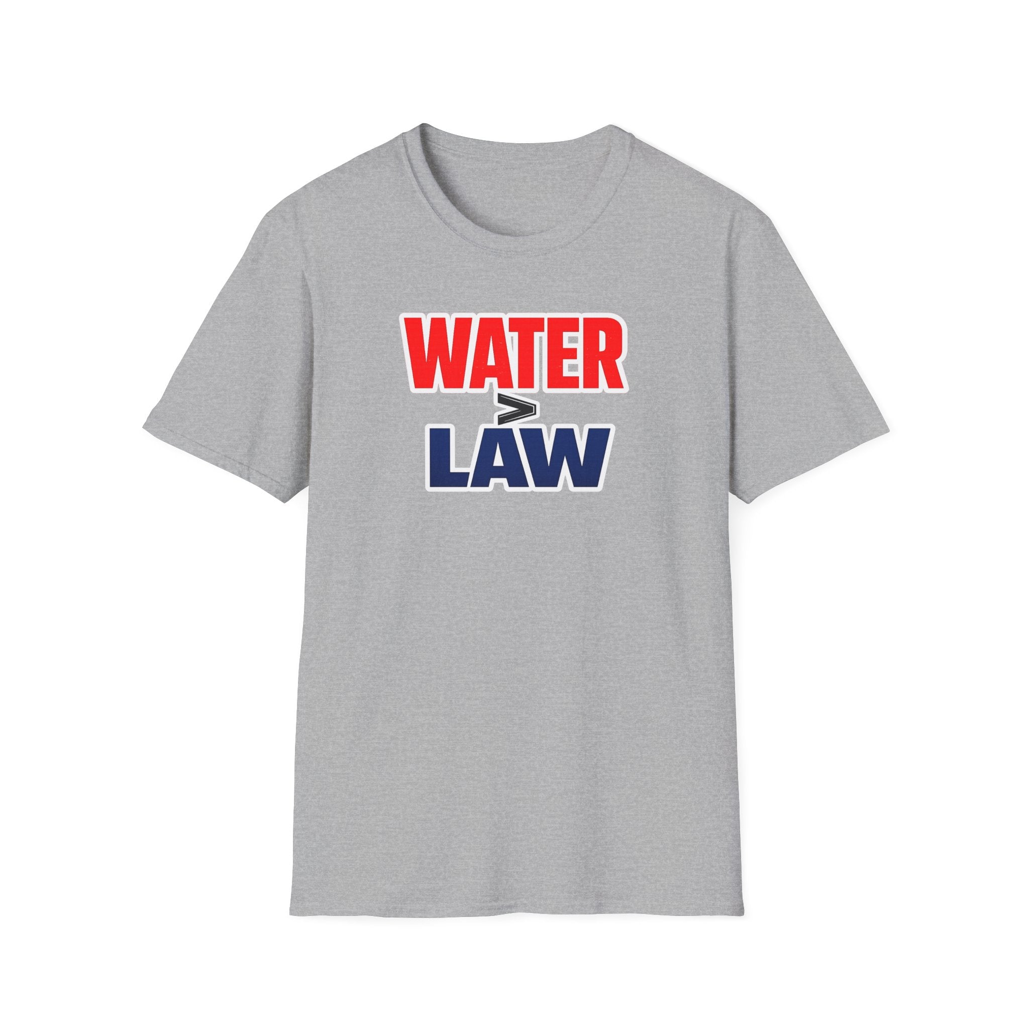 Water Over Law | Funny Firefighter vs Police Shirt