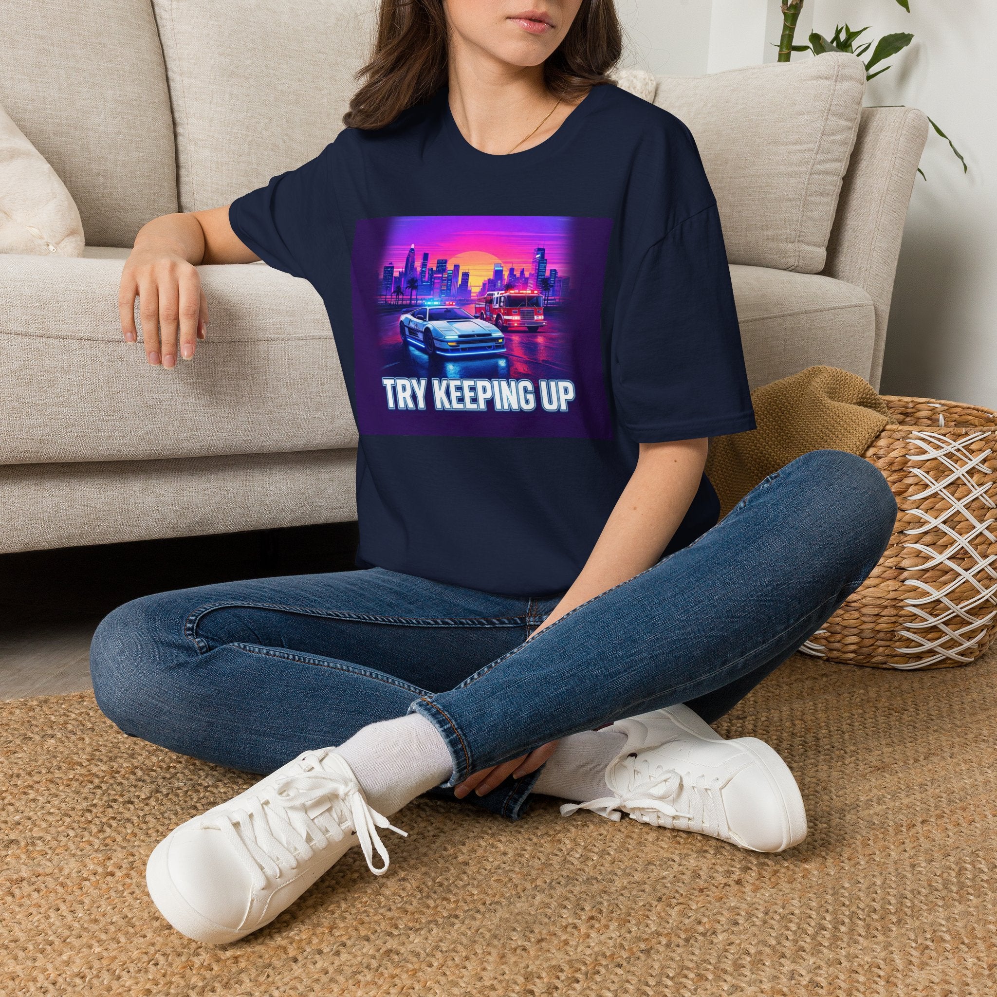 Try Keeping Up | Police Officer Humor Shirt