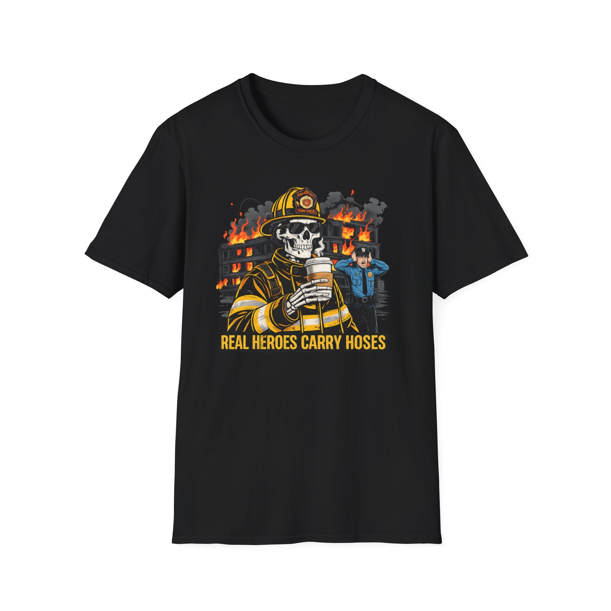 Real Heroes Carry Hoses | Firefighter Pride Shirt