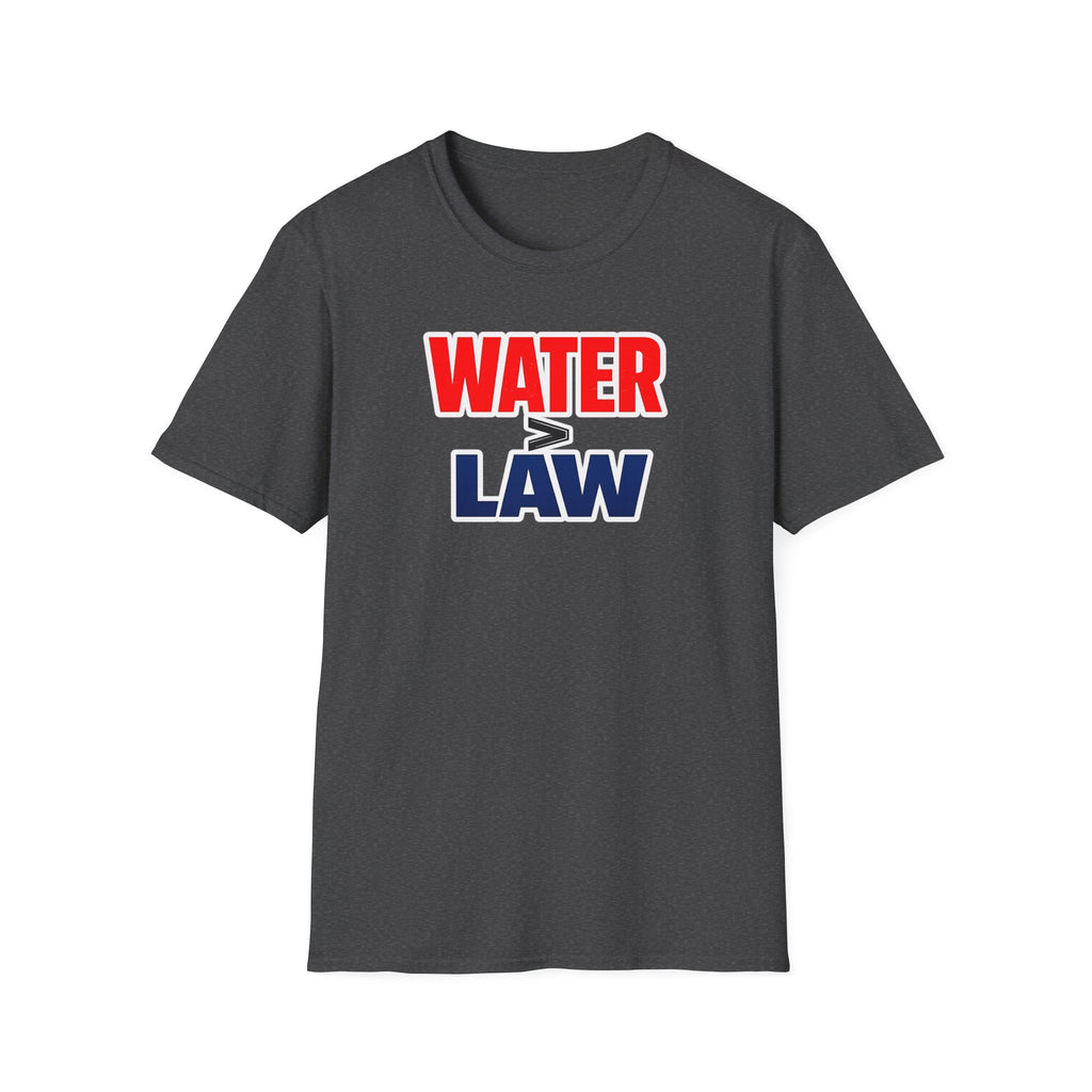 Water Over Law | Funny Firefighter vs Police Shirt