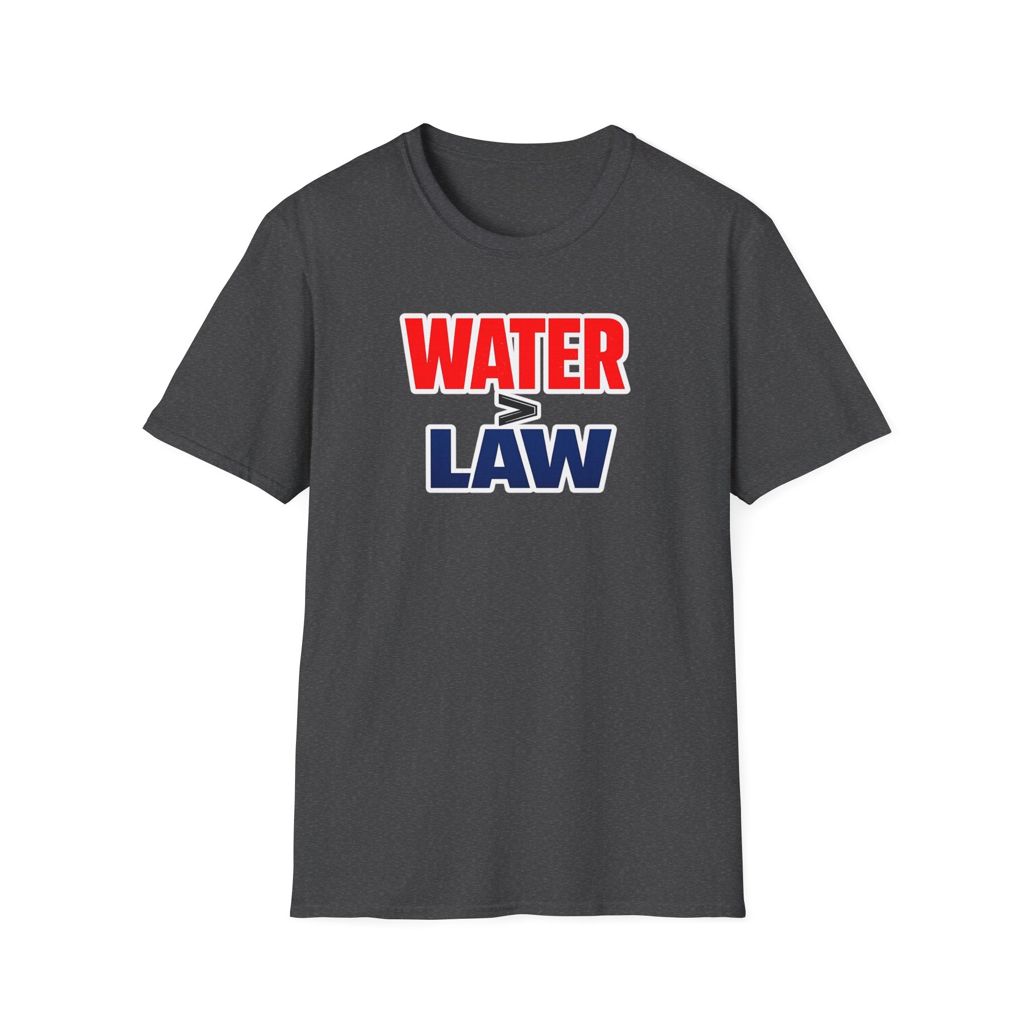 Water Over Law | Funny Firefighter vs Police Shirt
