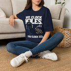 We Clock Miles You Clock Zzzz's | Funny Police vs Firefighter Shirt