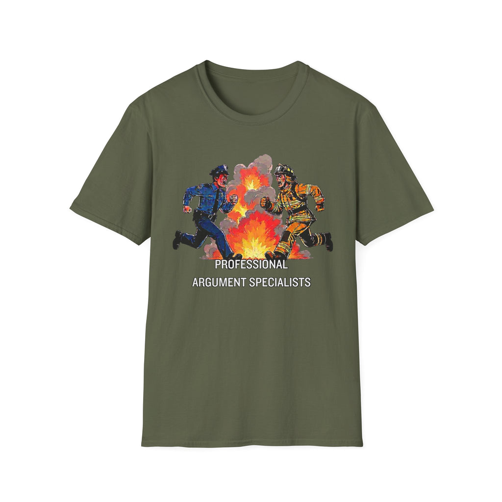 Professional Argument Specialists | Police vs Firefighter Rivalry Shirt