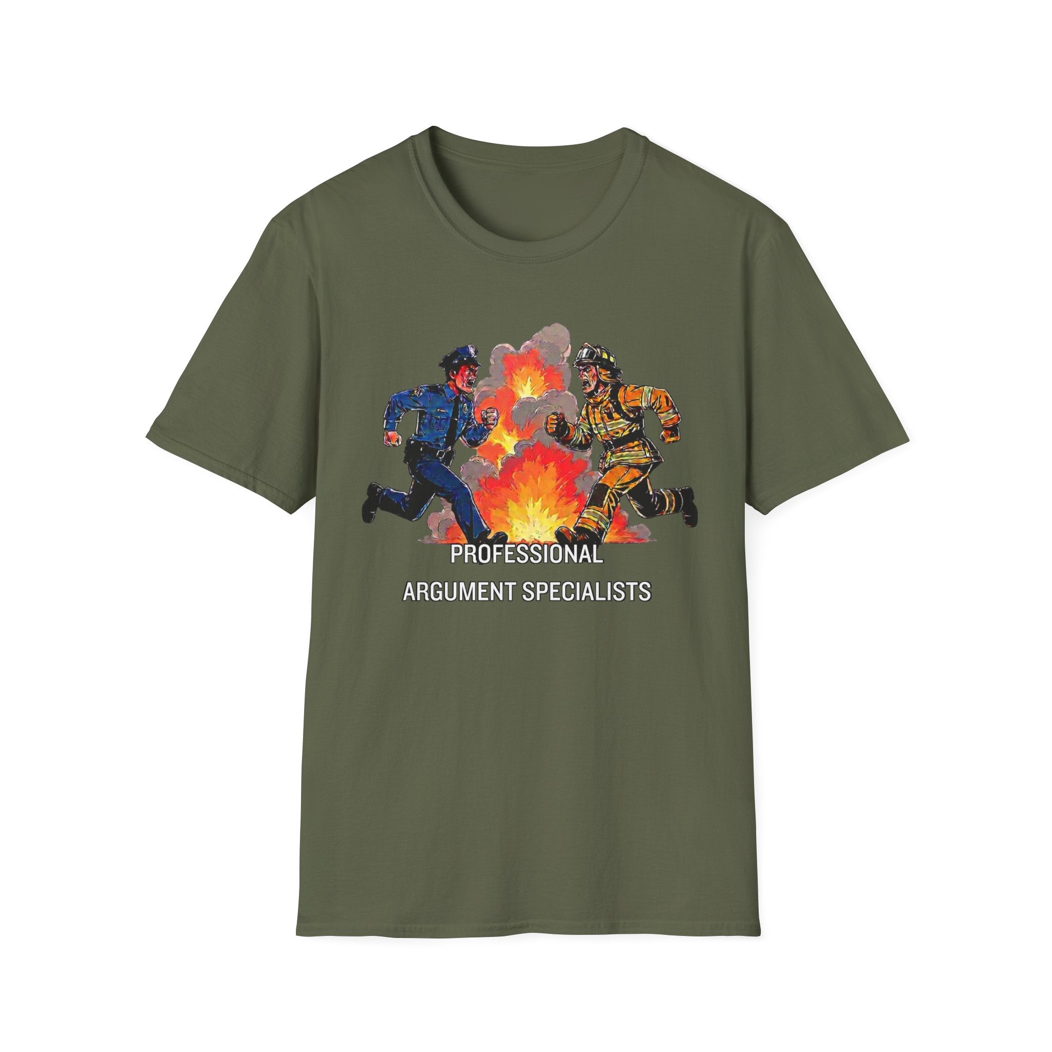 Professional Argument Specialists | Police vs Firefighter Rivalry Shirt