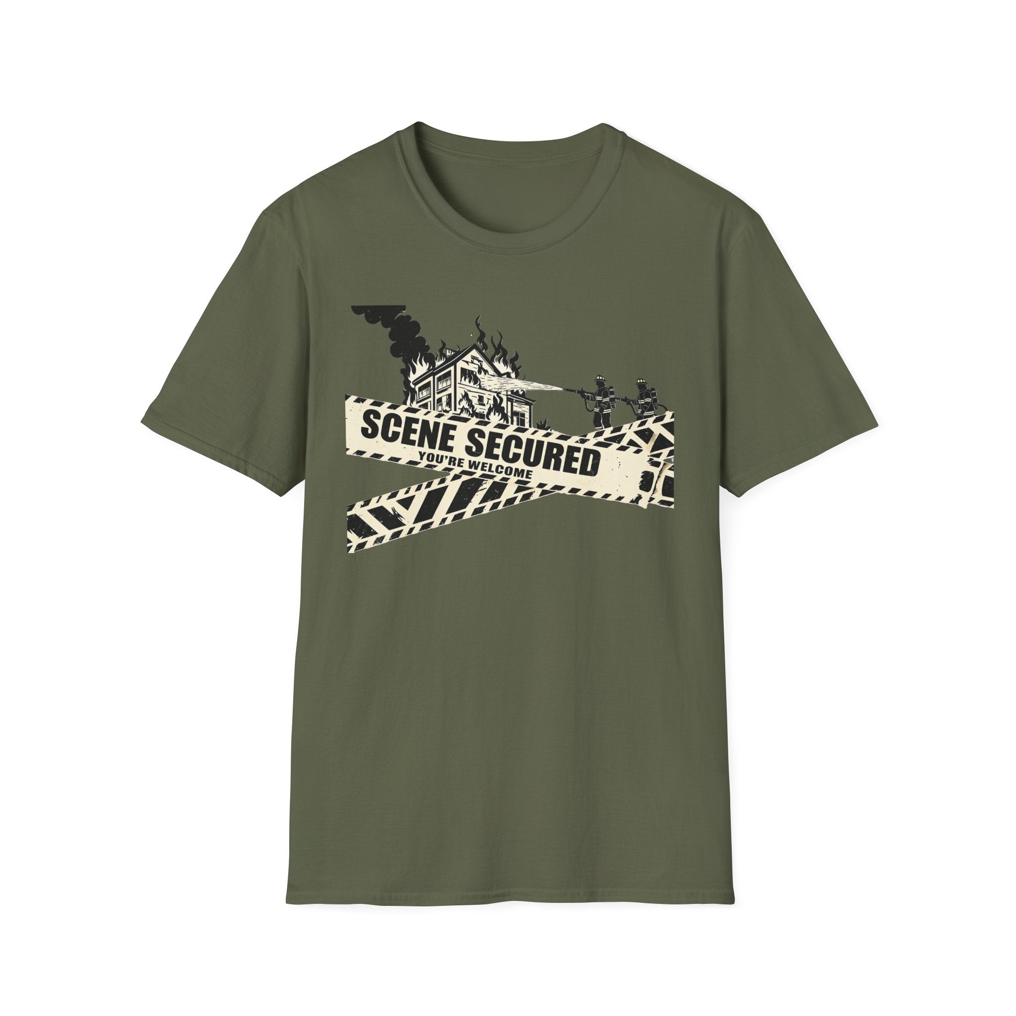 Scene Secured You're Welcome | Funny Police Officer Shirt