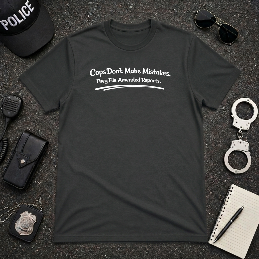Cops Don't Make Mistakes | Funny Police Shirt