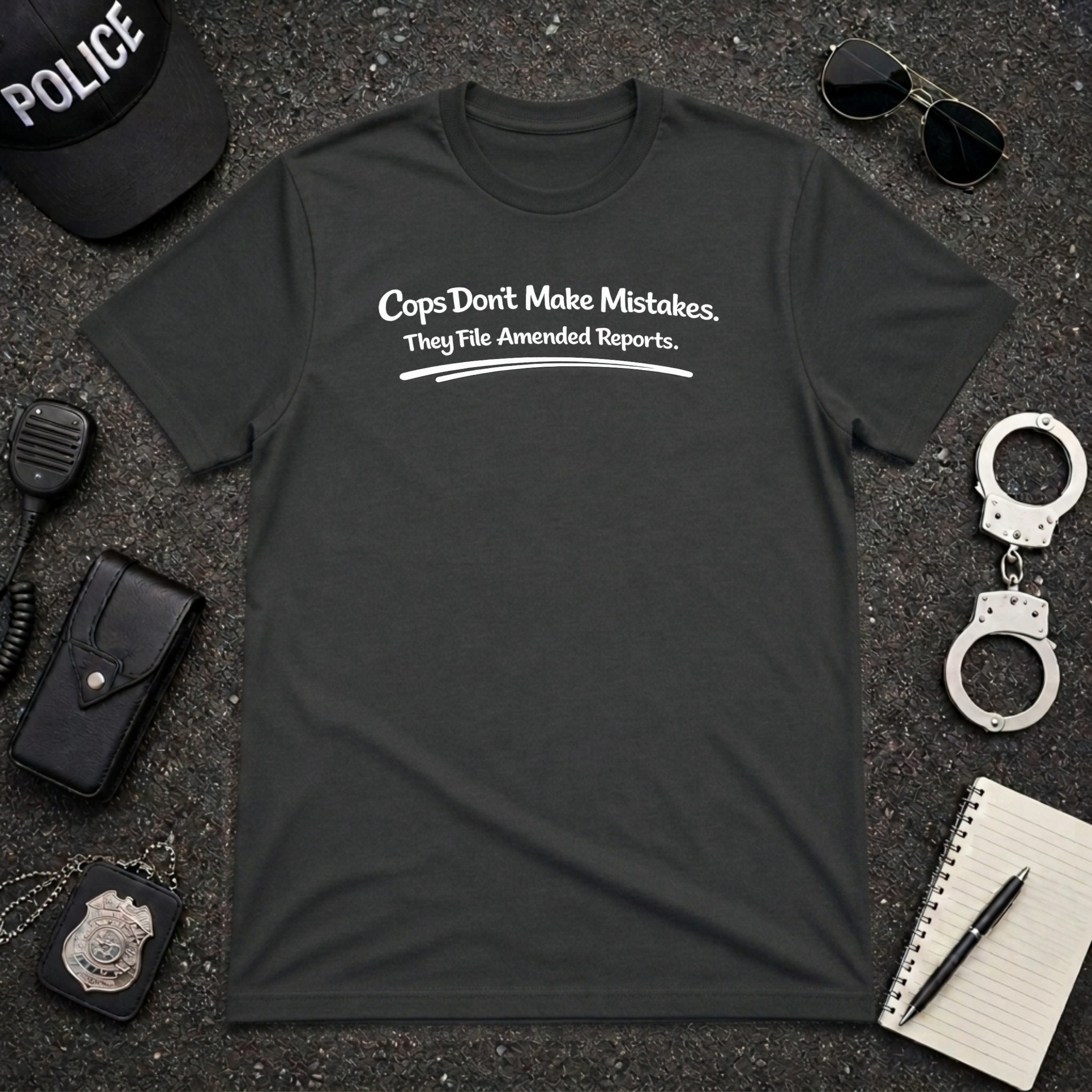 Cops Don't Make Mistakes | Funny Police Shirt