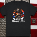 Heat Beats Flashing Lights | Firefighter vs Cop Rivalry Shirt