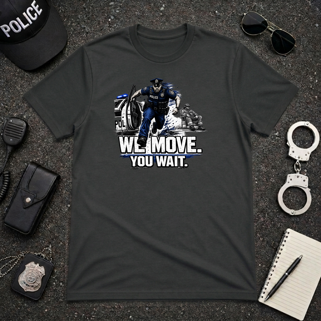 We Move You Wait | Police Officer Pride Shirt