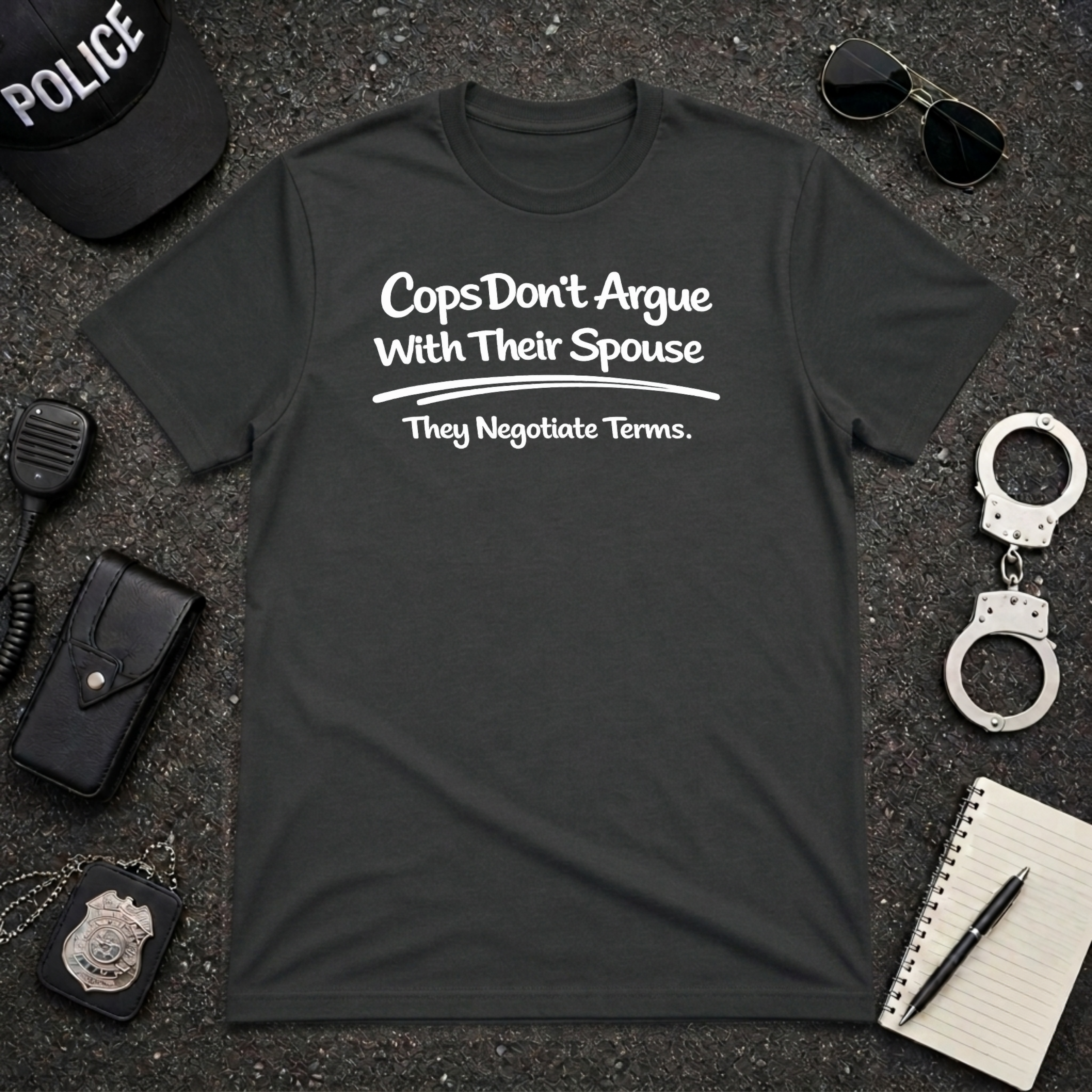 Cops Don't Argue With Their Spouse | Funny Police Shirt