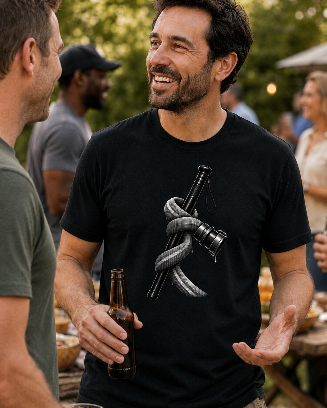 Baton vs Hose T-Shirt