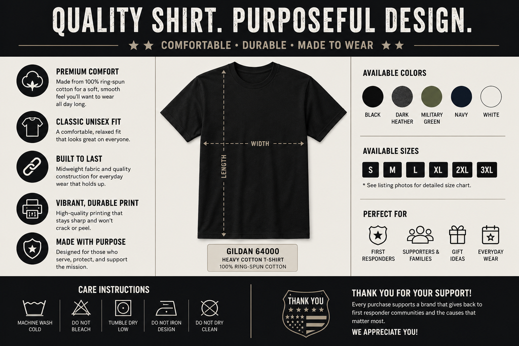 Police Baton vs Firefighter Hose T-Shirt