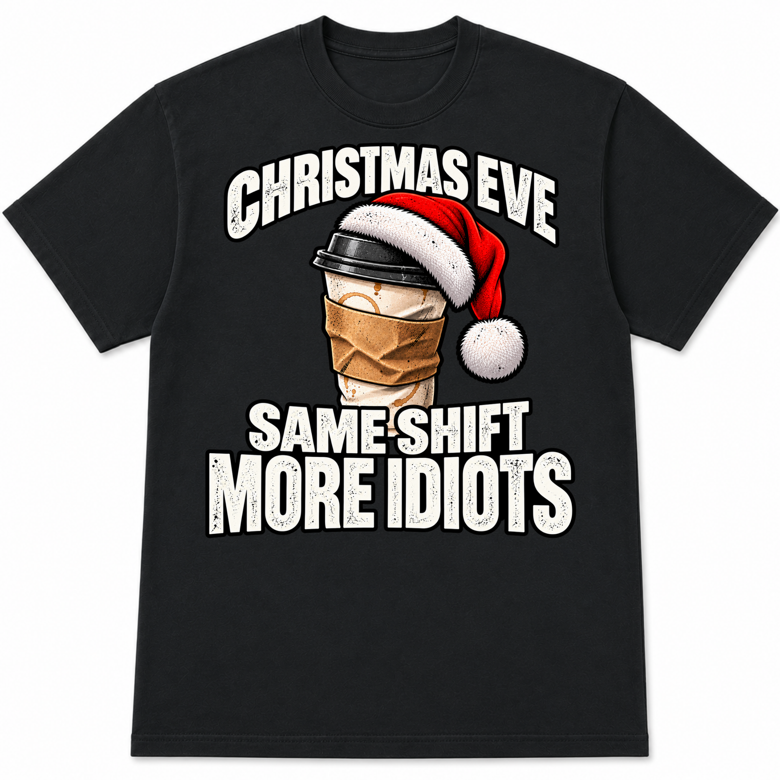 Christmas Eve Same Shift More Idiots – Police & Firefighter Christmas Shirt