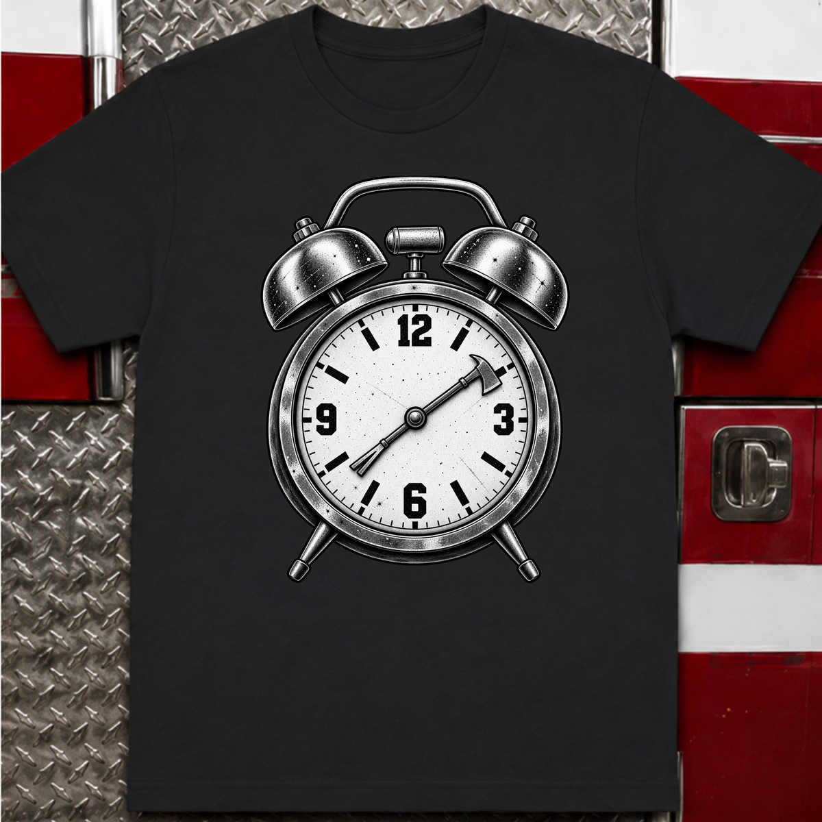 Fire Alarm Clock – Funny Firefighter Shirt