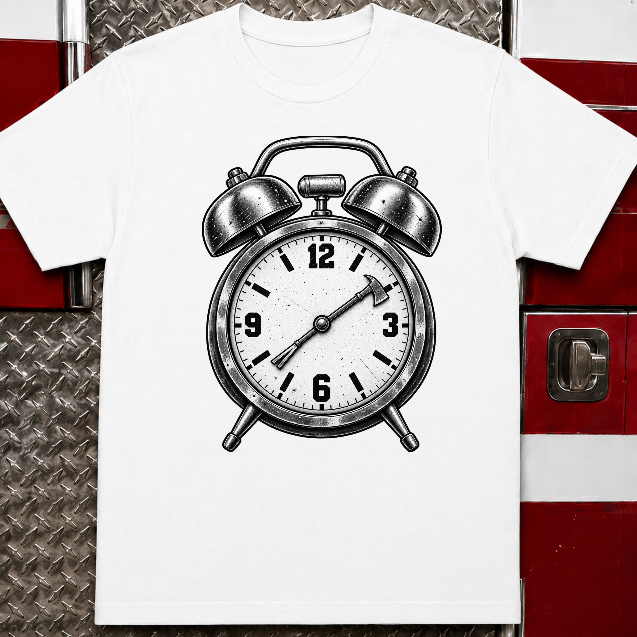 Fire Alarm Clock – Funny Firefighter Shirt