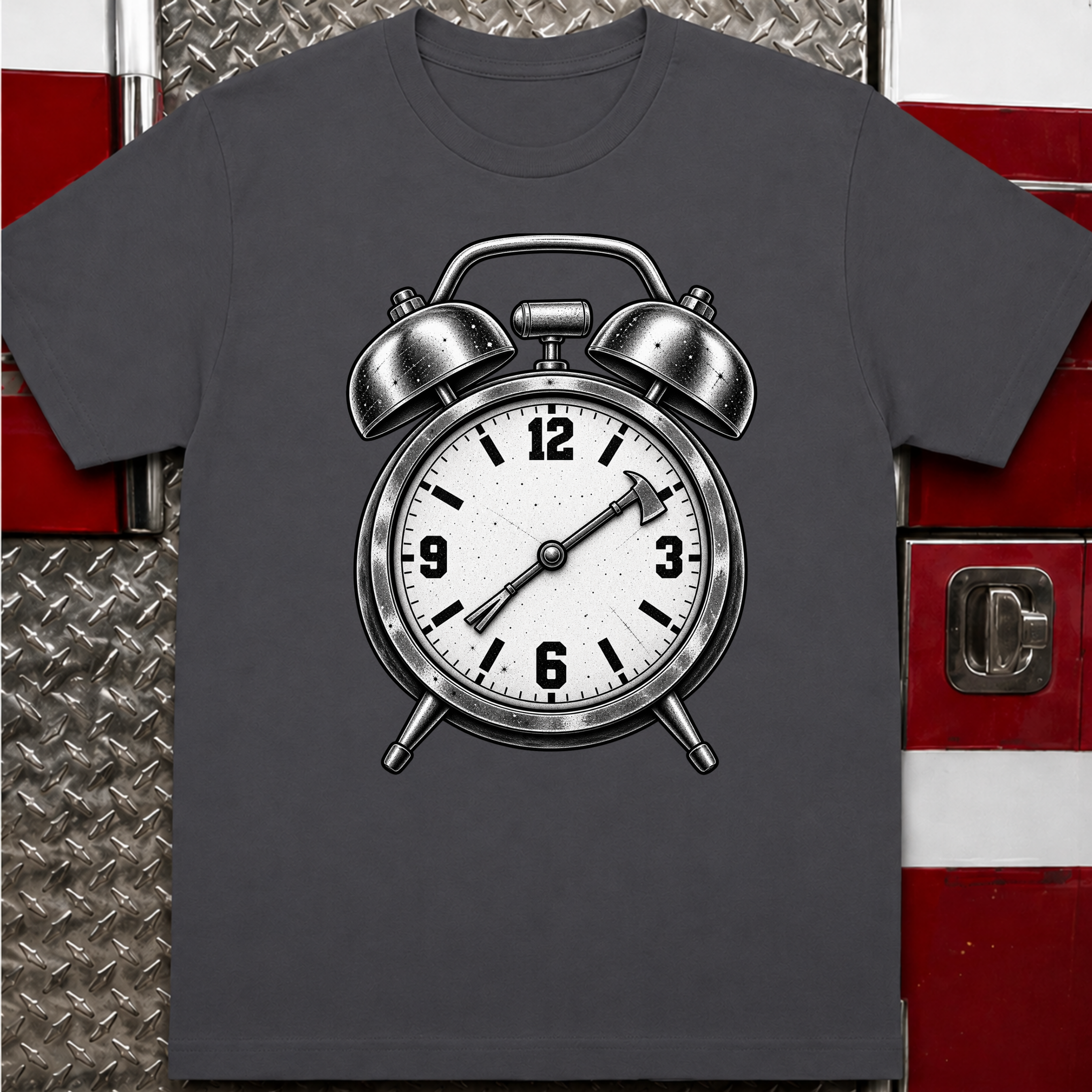 Fire Alarm Clock – Funny Firefighter Shirt