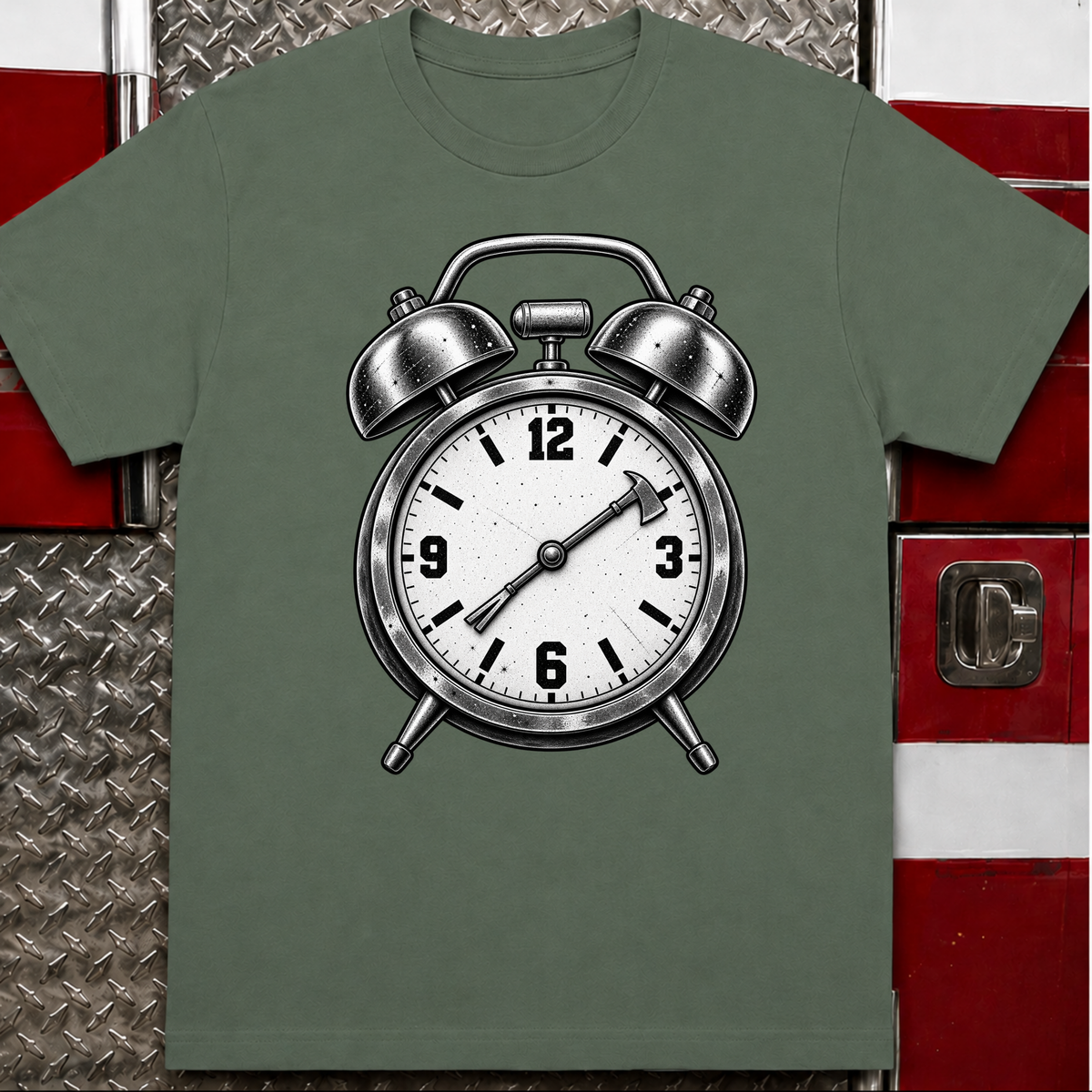 Fire Alarm Clock – Funny Firefighter Shirt