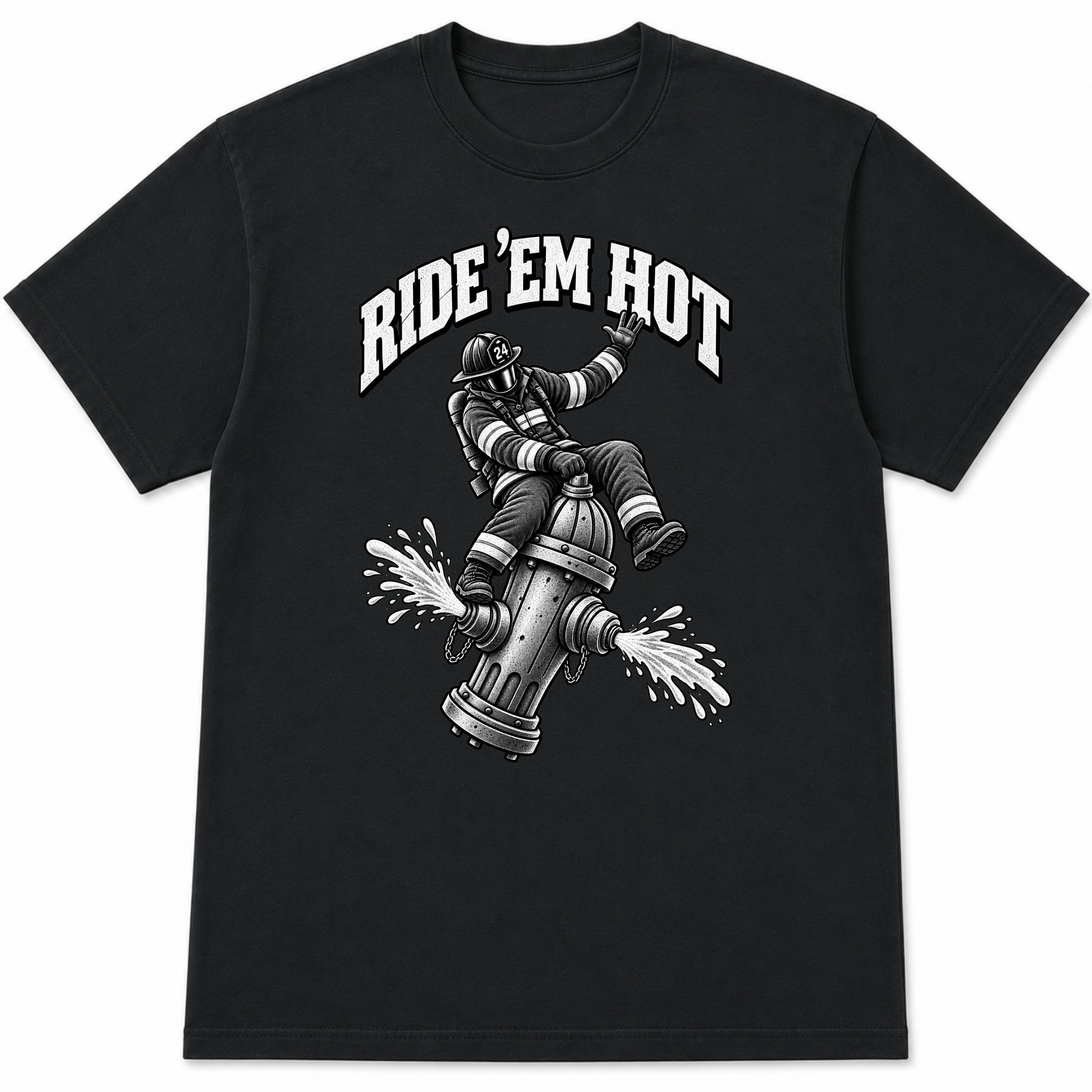 Hydrant Cowboy – Funny Firefighter Shirt