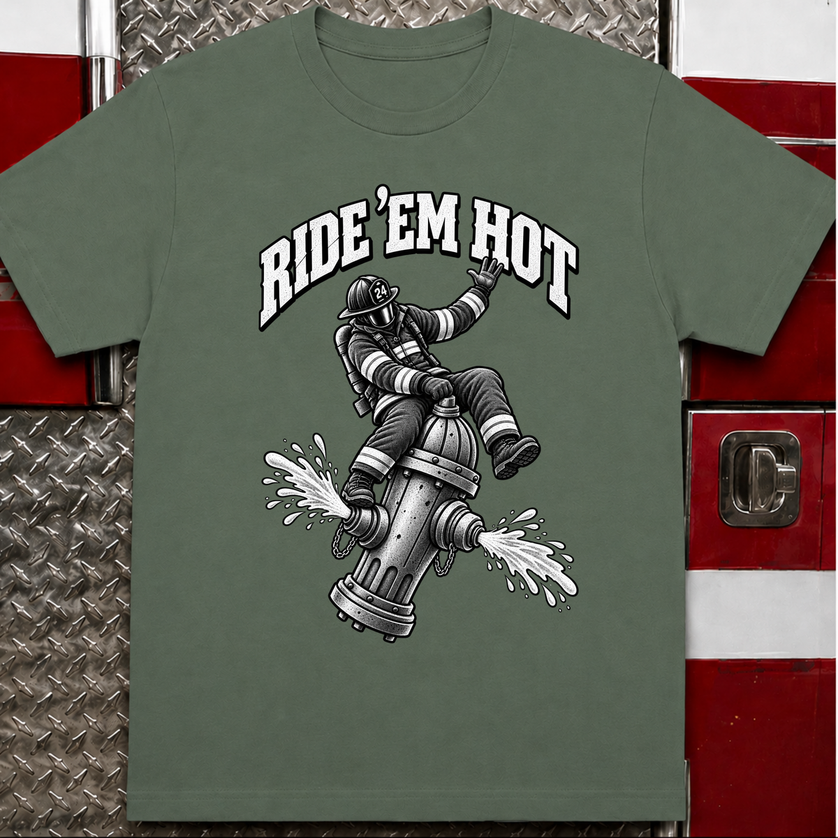 Hydrant Cowboy – Funny Firefighter Shirt