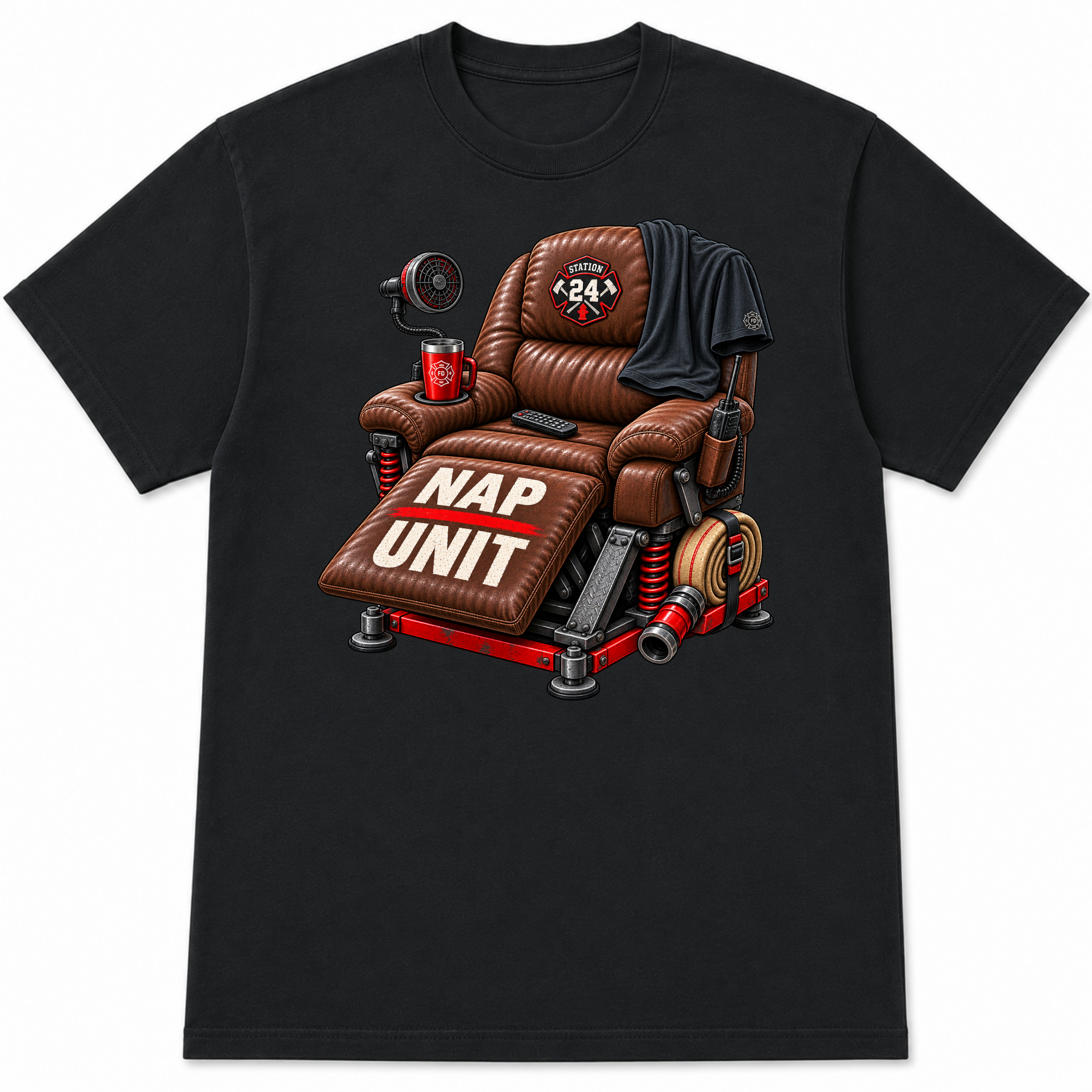 Swiss Army Recliner – Funny Firefighter Shirt