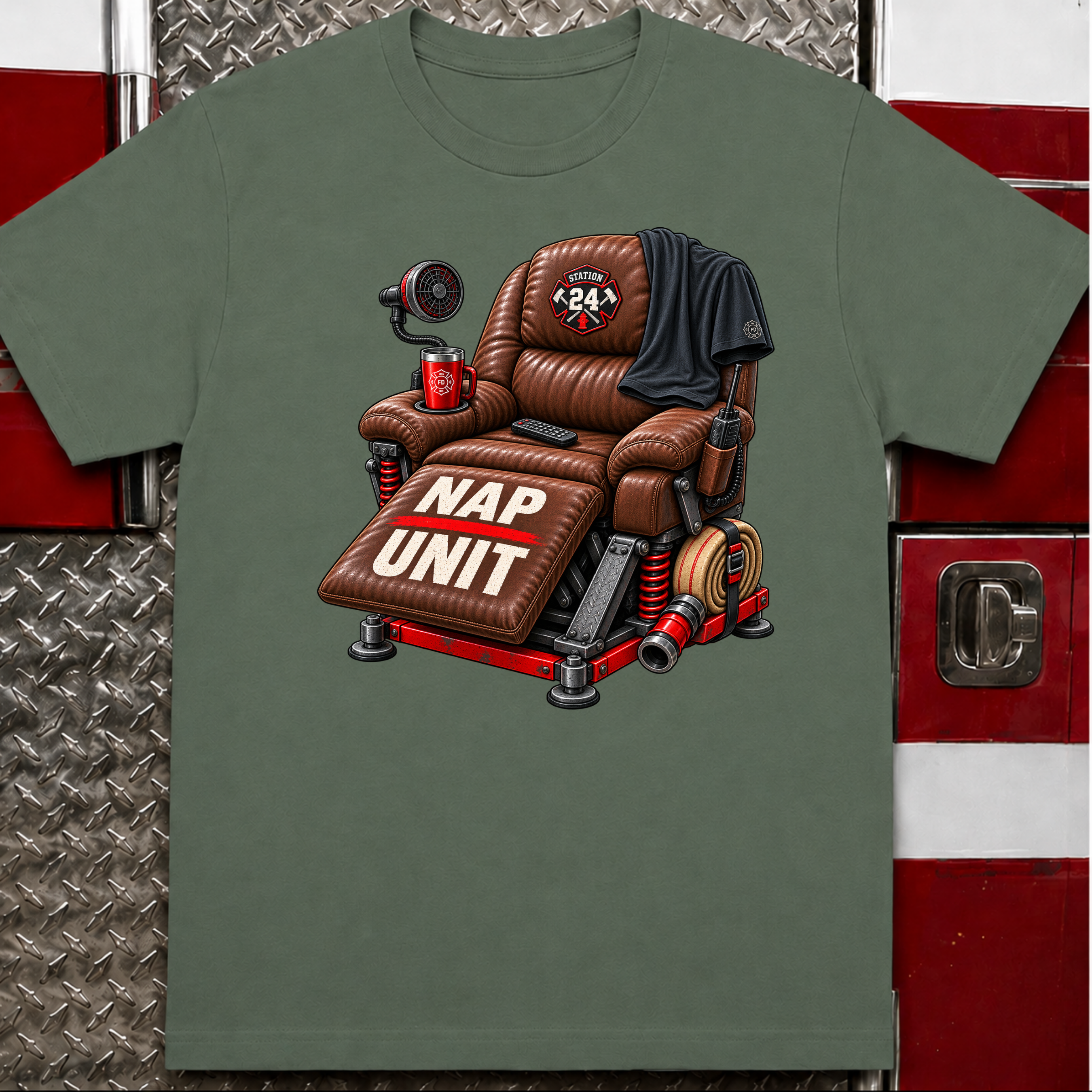 Swiss Army Recliner – Funny Firefighter Shirt