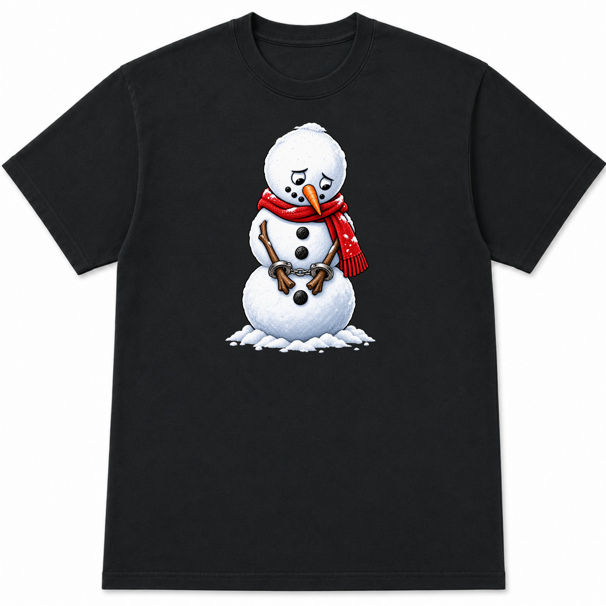 Arrested Snowman – Funny Police Christmas Shirt