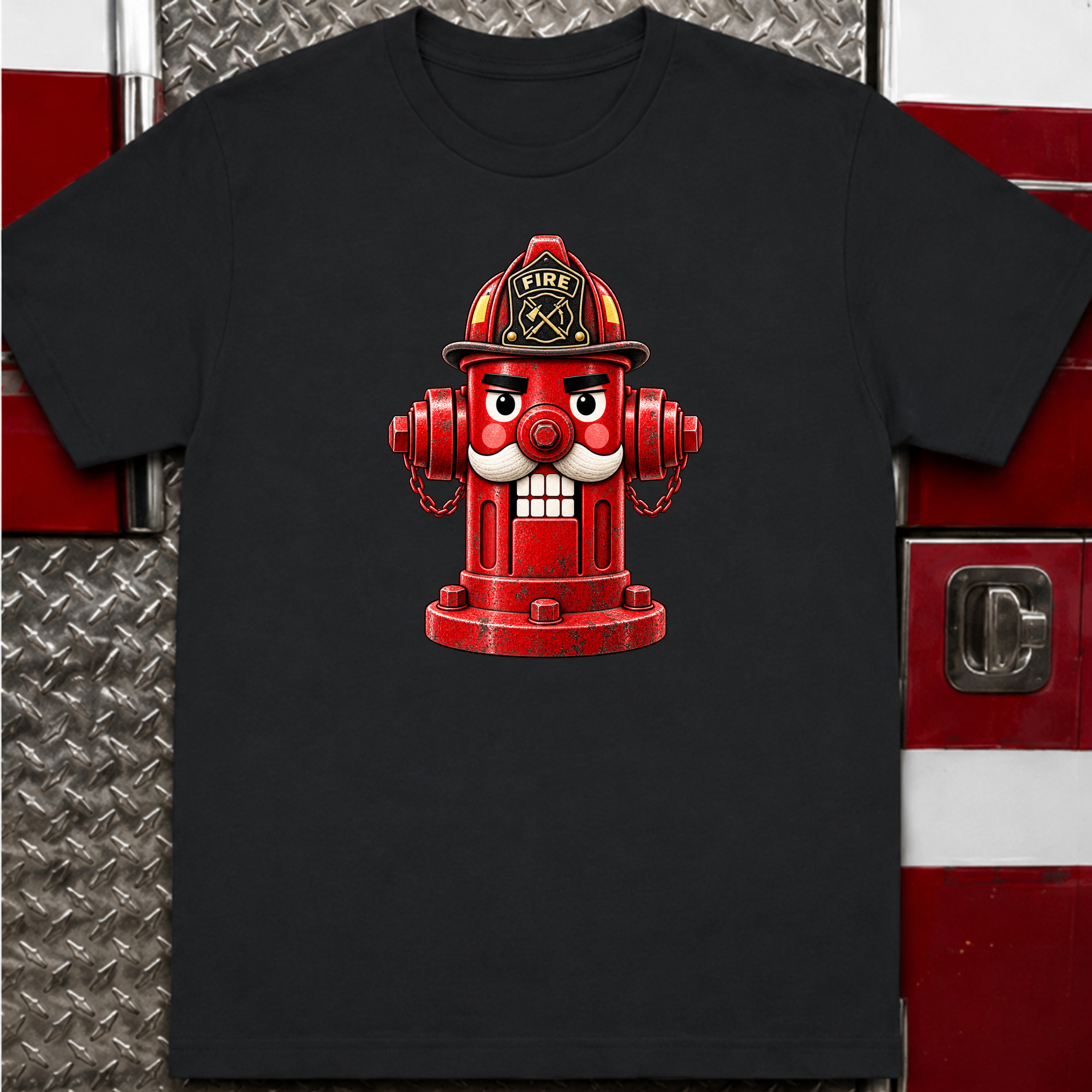 Fire Hydrant Nutcracker – Firefighter Christmas Shirt