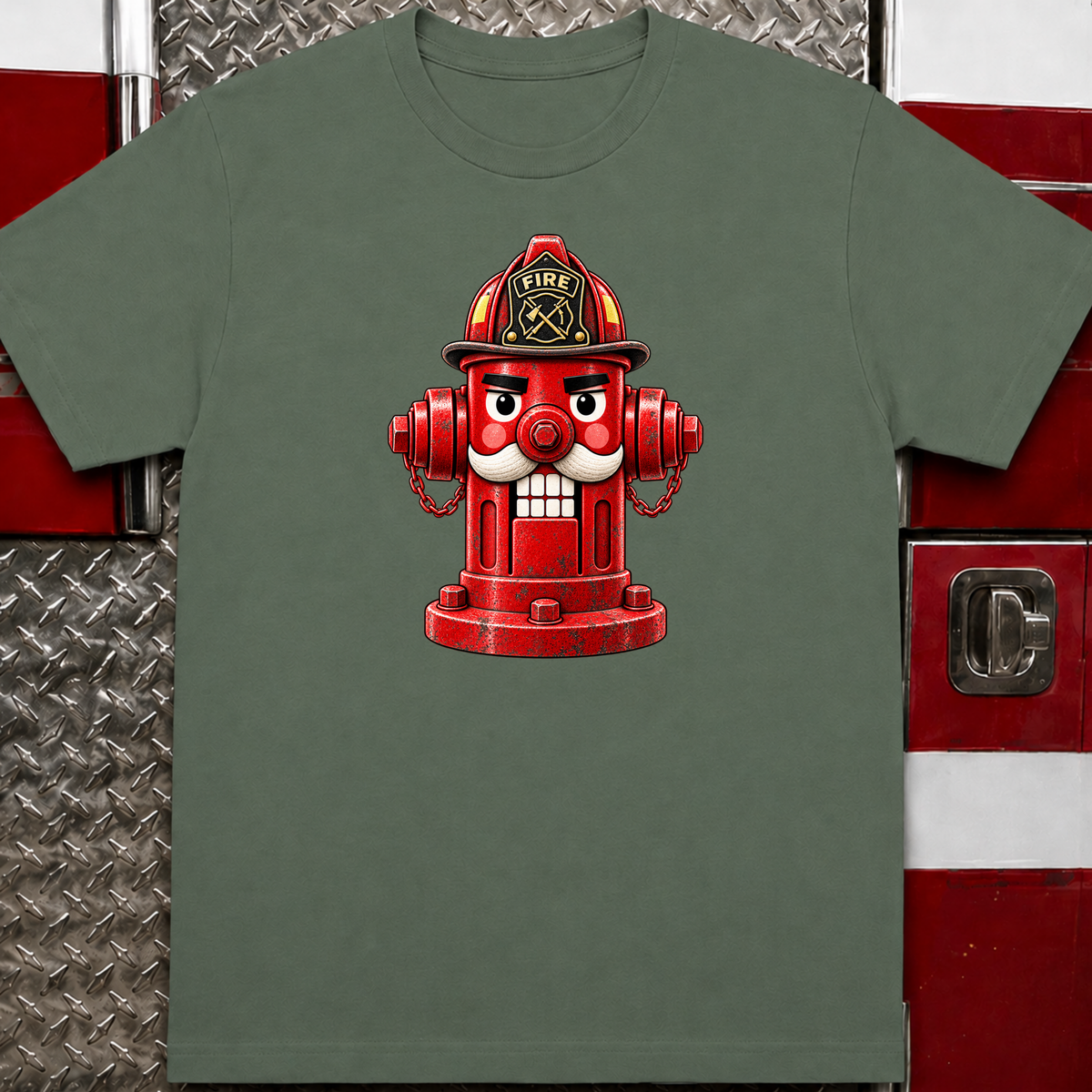 Fire Hydrant Nutcracker – Firefighter Christmas Shirt
