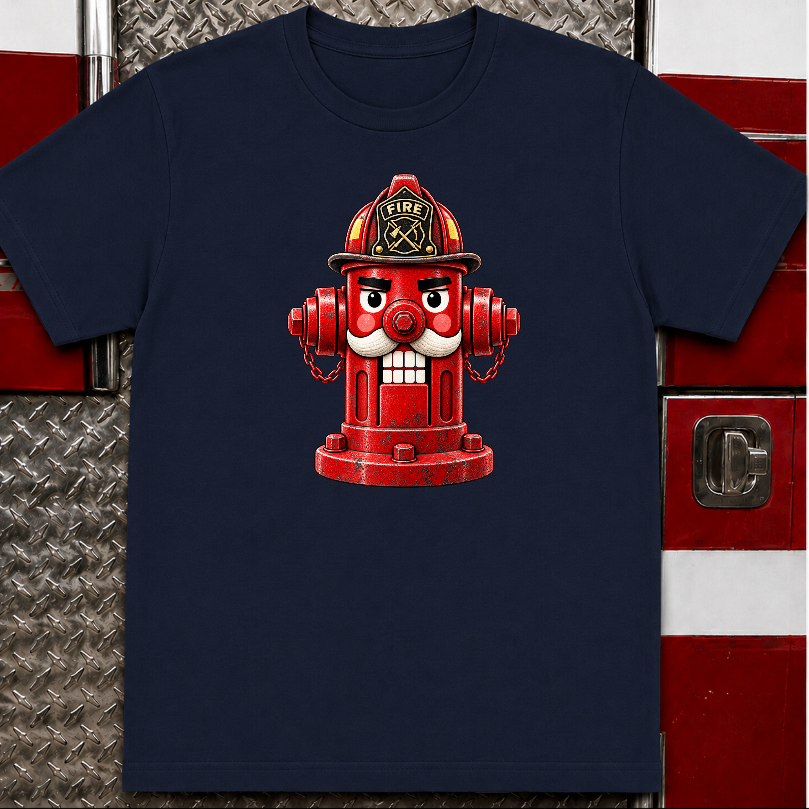Fire Hydrant Nutcracker – Firefighter Christmas Shirt