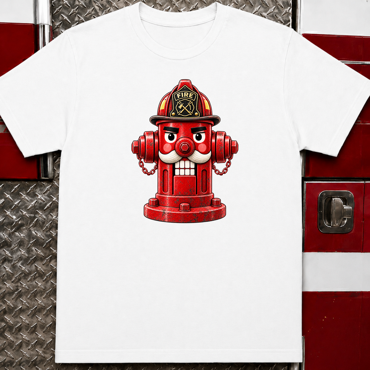 Fire Hydrant Nutcracker – Firefighter Christmas Shirt