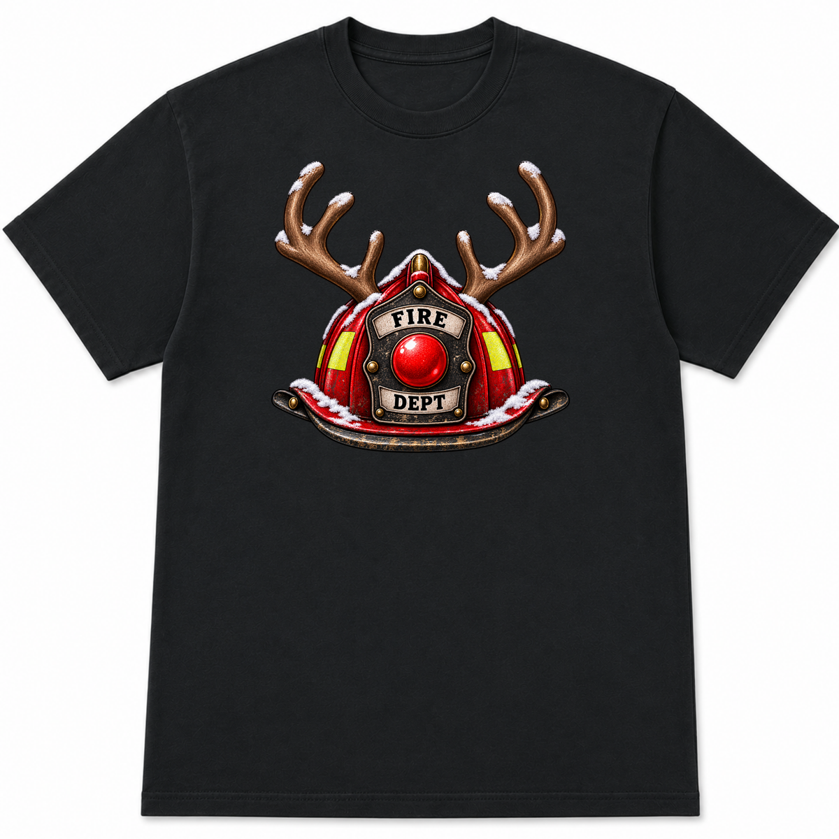 Fire Helmet Reindeer – Firefighter Christmas Shirt