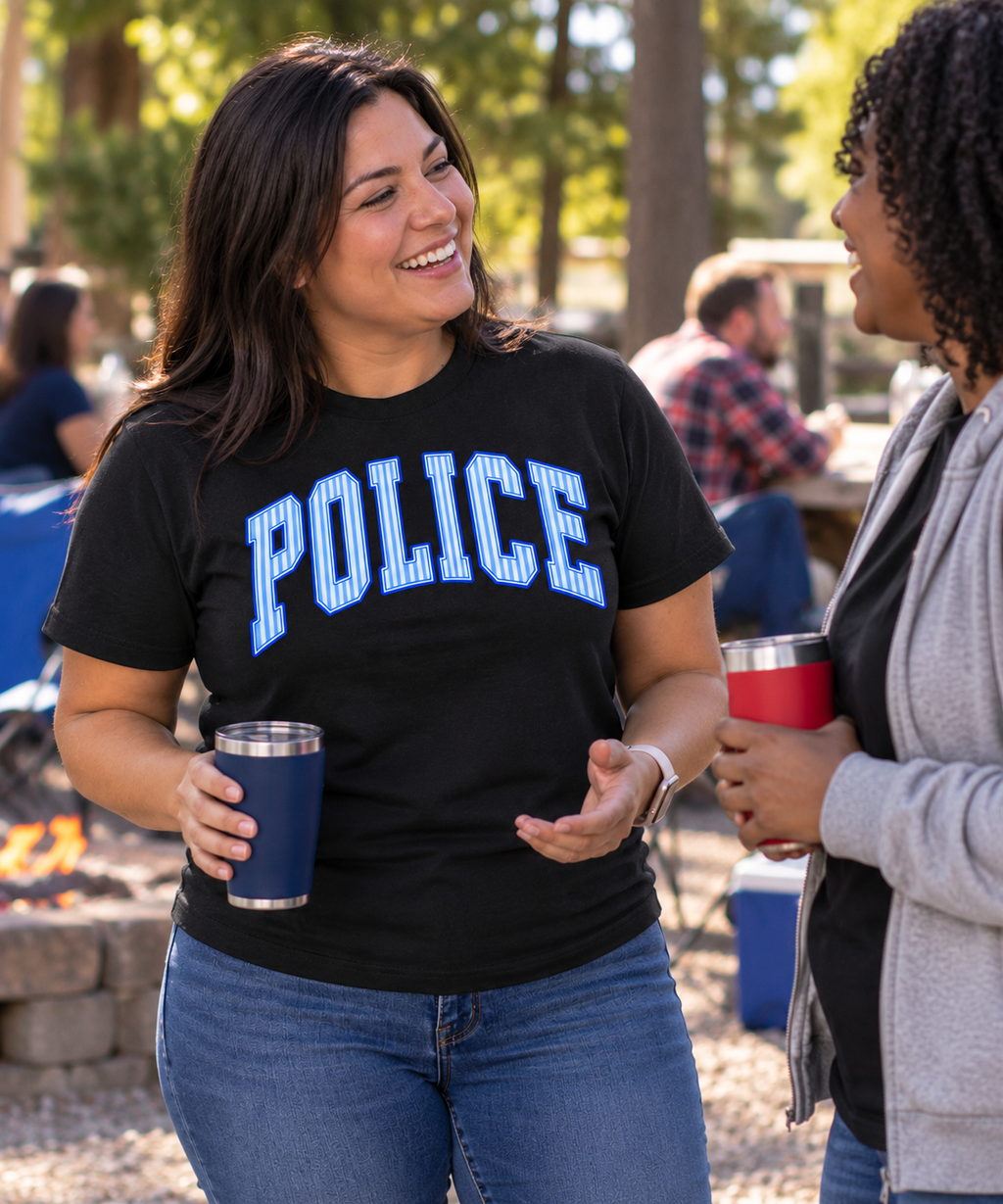 Police Striped T-Shirt