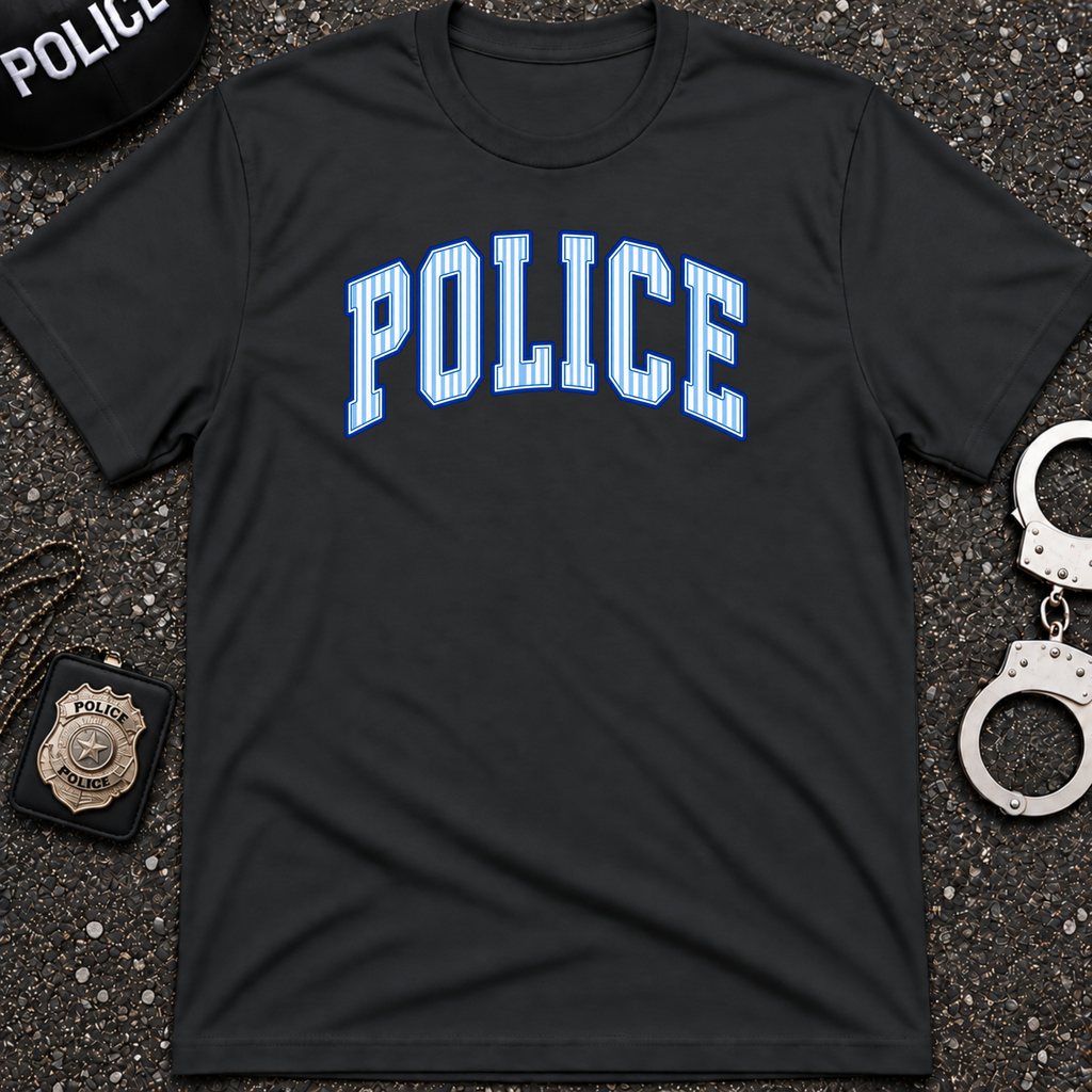 Police Striped T-Shirt