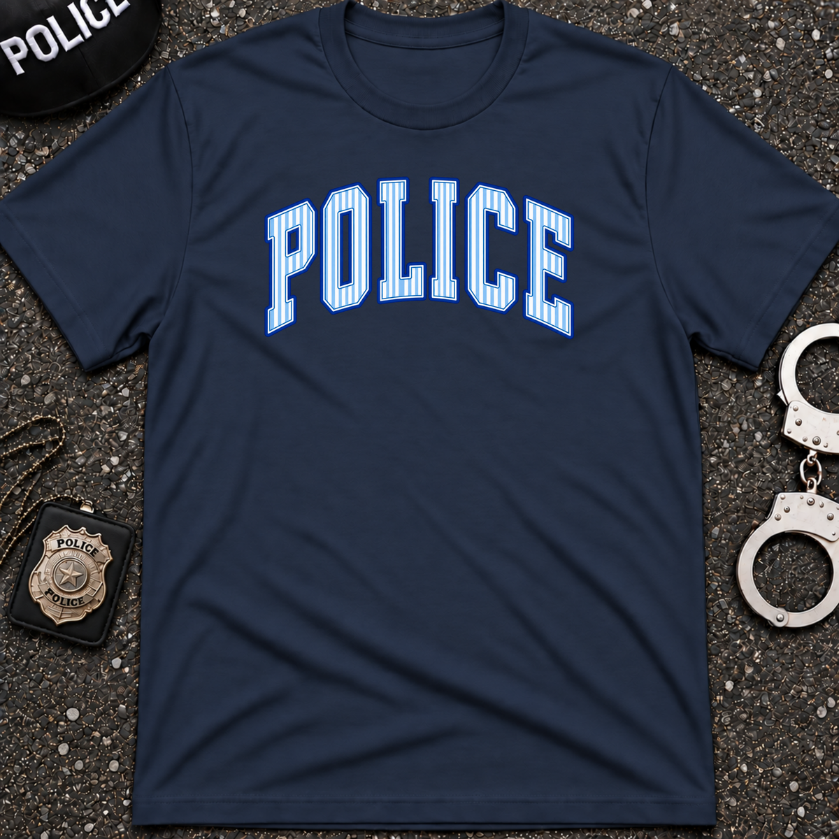 Police Striped T-Shirt