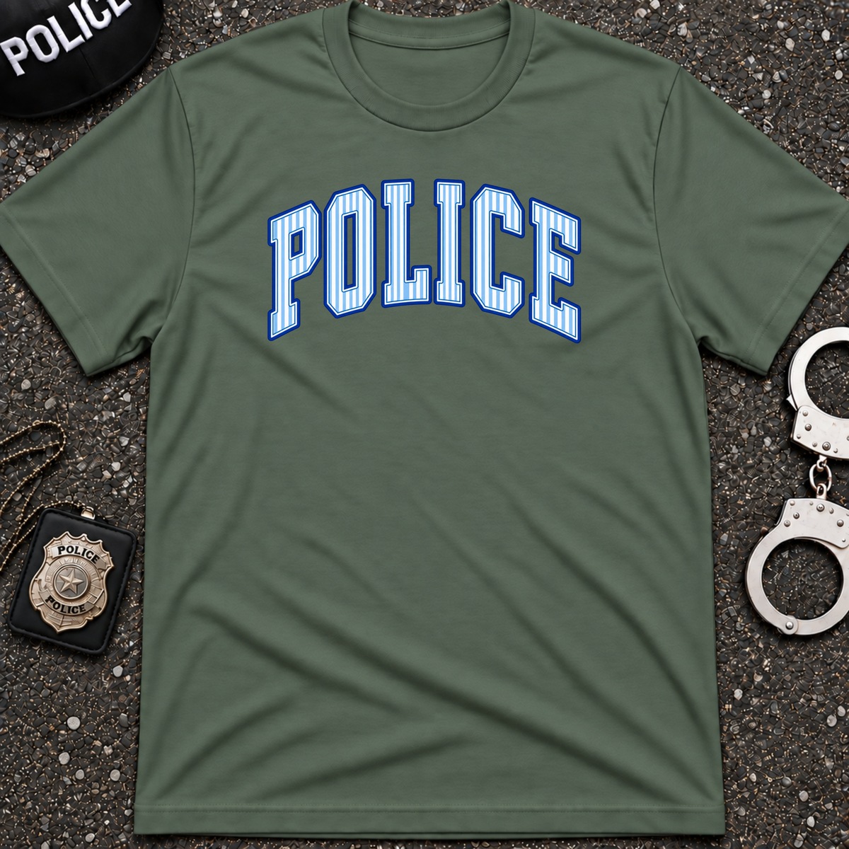 Police Striped T-Shirt