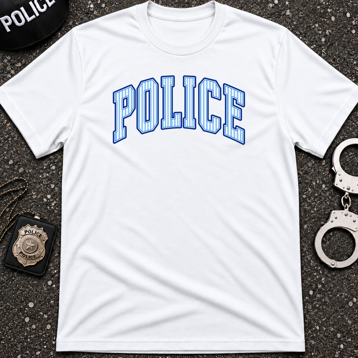 Police Striped T-Shirt