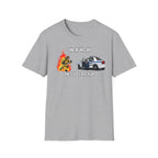 One Runs In One Calls Backup | Firefighter vs Police Humor Shirt