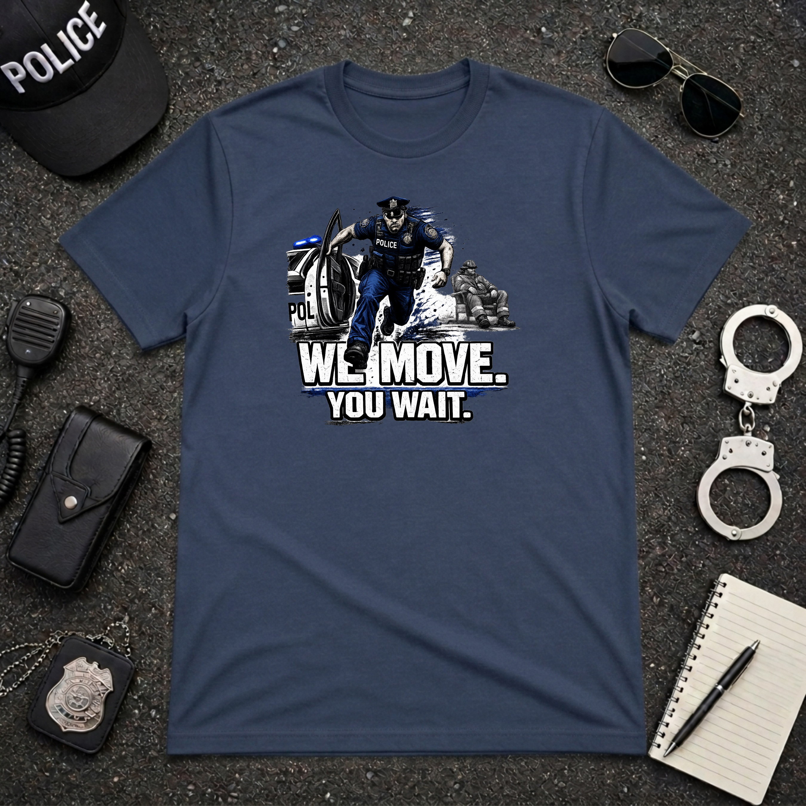 We Move You Wait | Police Officer Pride Shirt