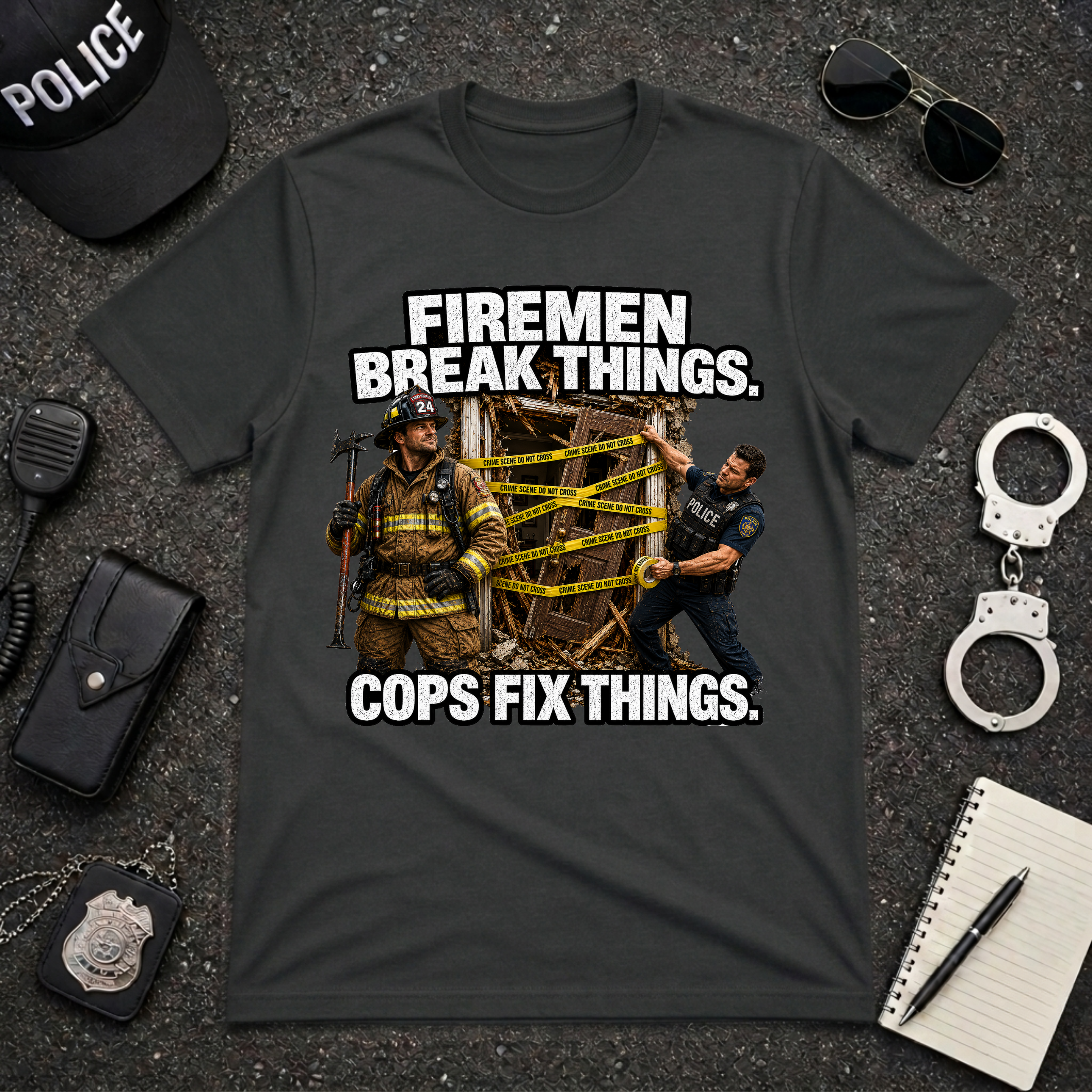 Firemen Break Things T-Shirt