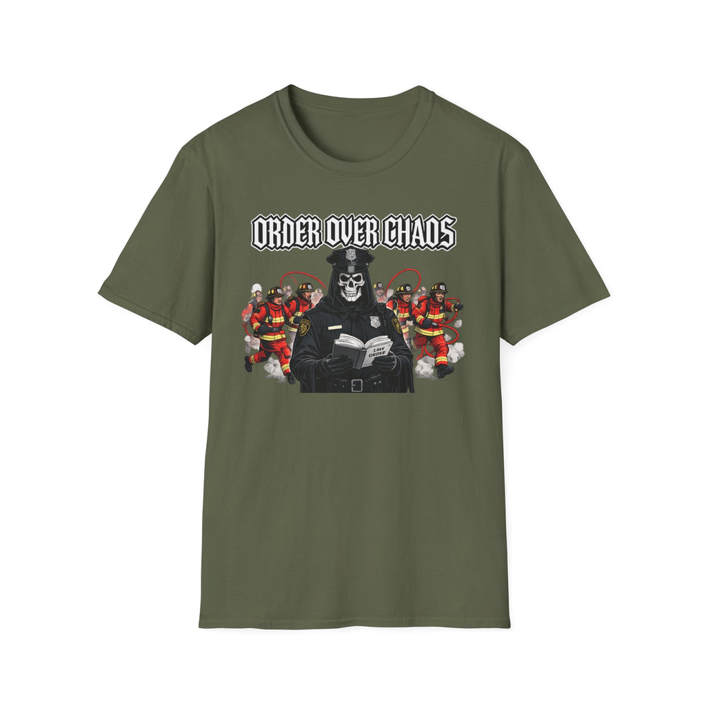 Order Over Chaos | Thin Blue Line Police Pride Shirt