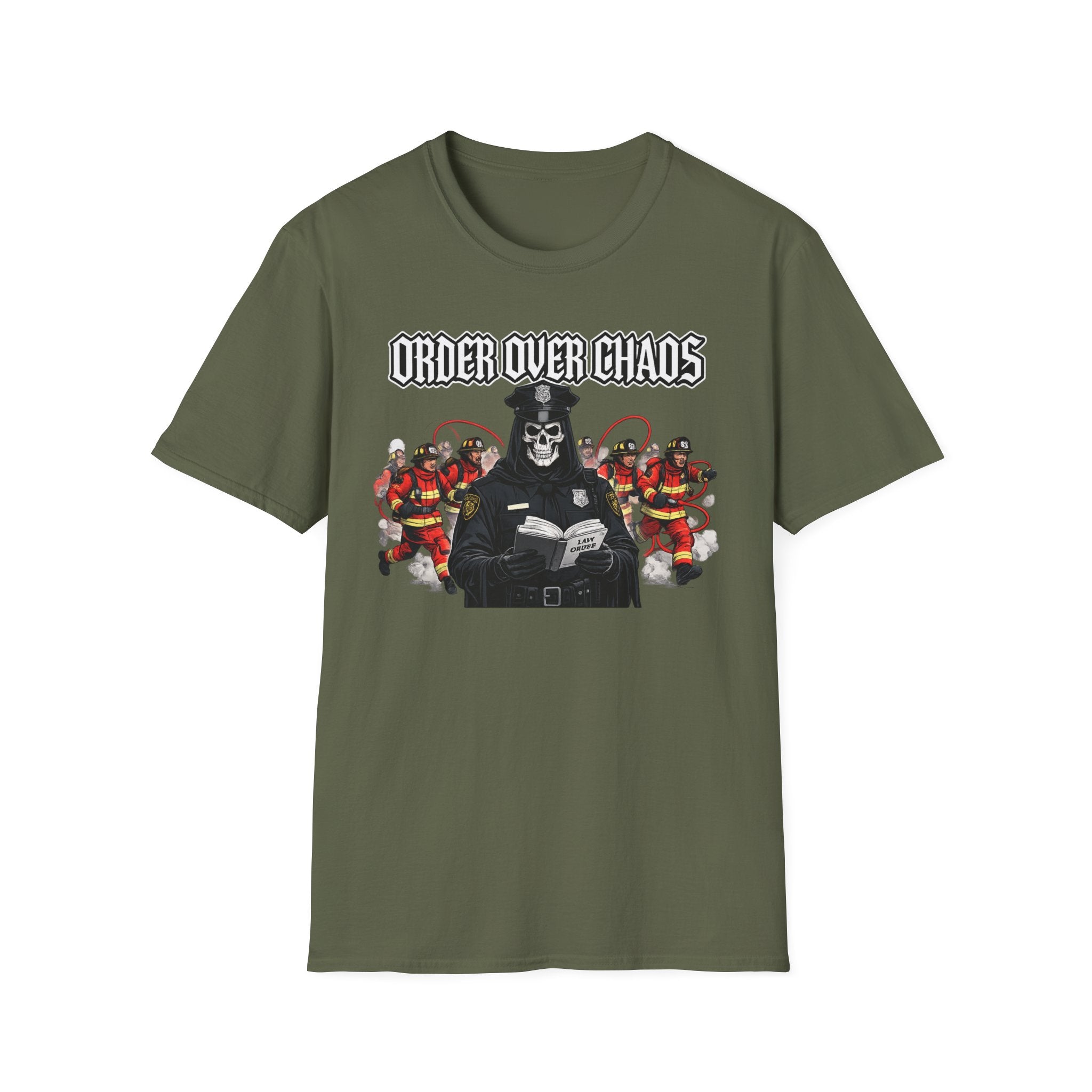 Order Over Chaos | Thin Blue Line Police Pride Shirt